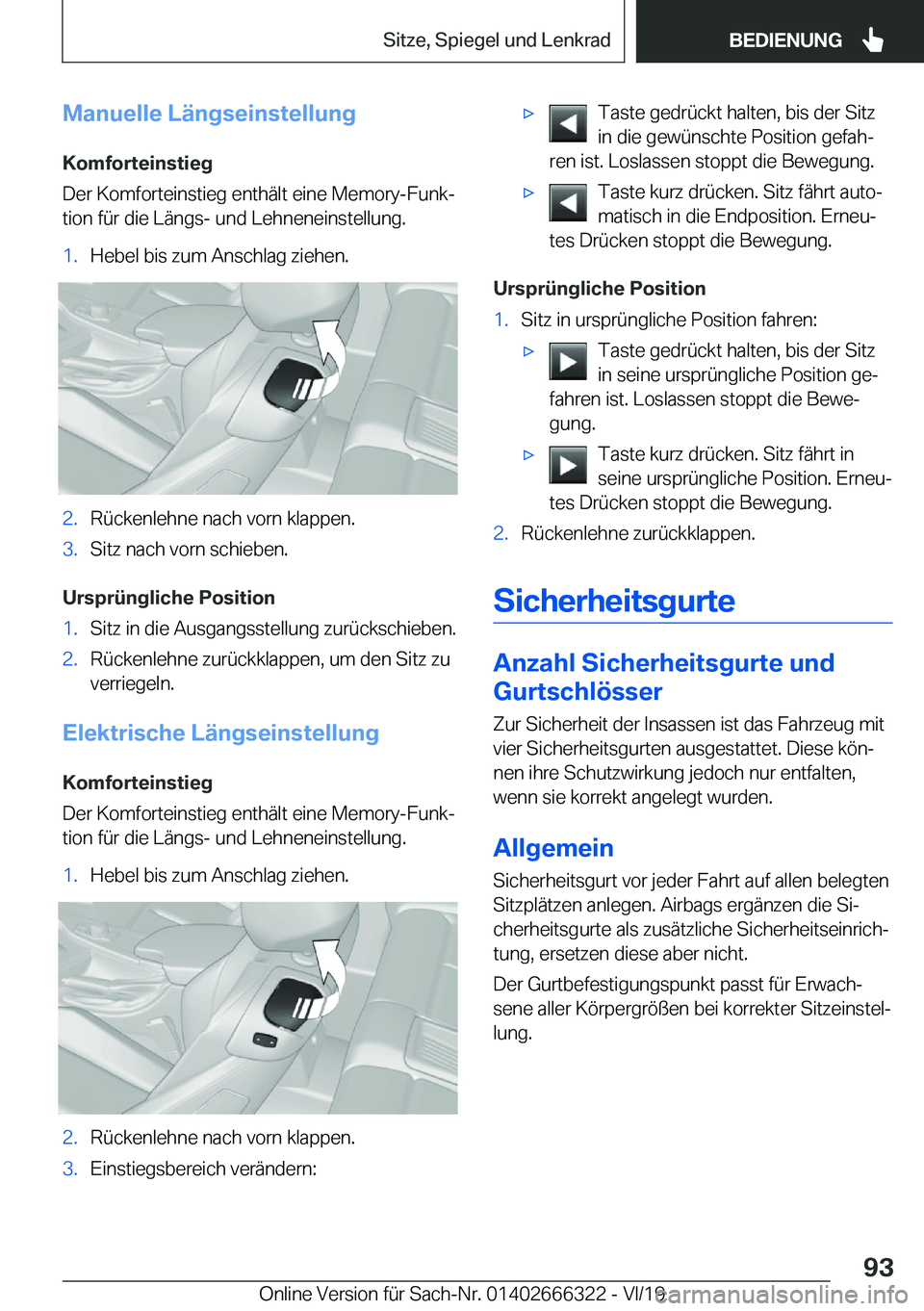 BMW 4 SERIES COUPE 2020  Betriebsanleitungen (in German) �M�a�n�u�e�l�l�e��L�