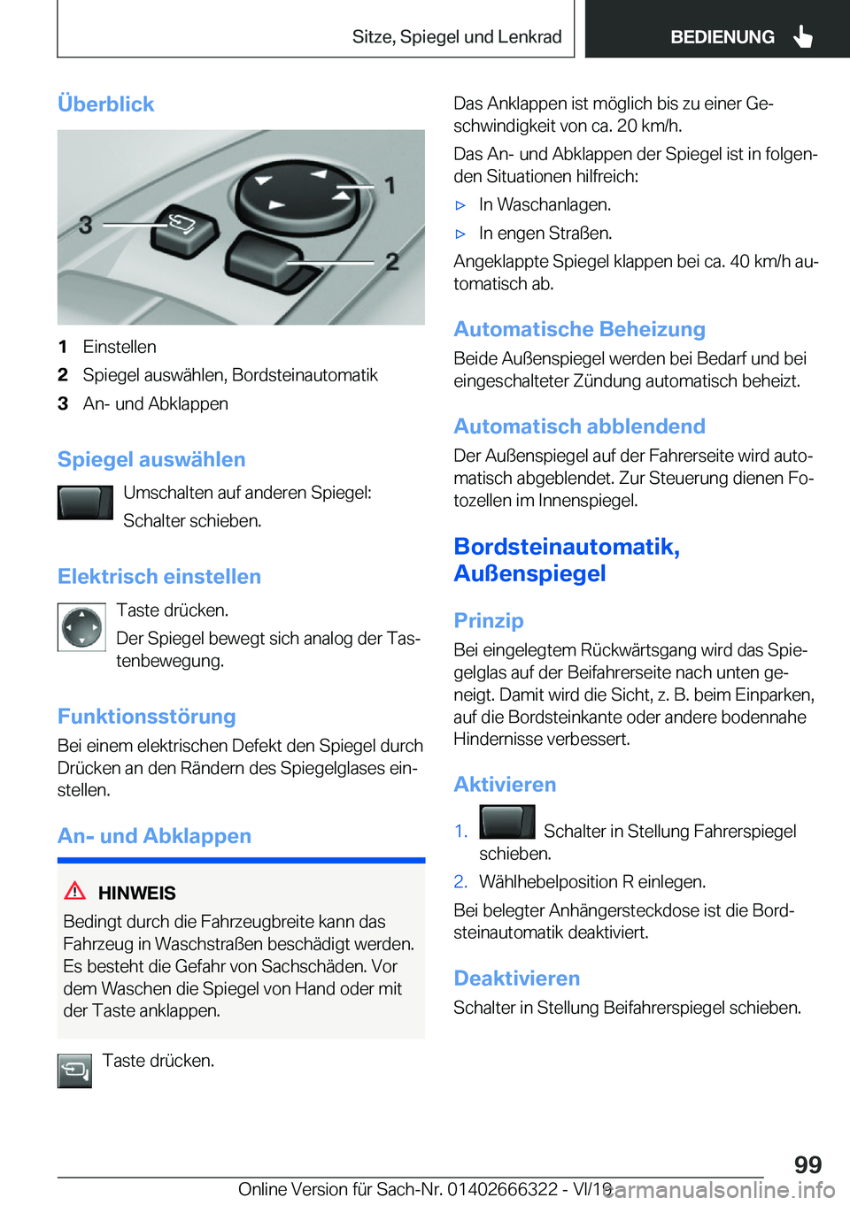 BMW 4 SERIES COUPE 2020  Betriebsanleitungen (in German) �