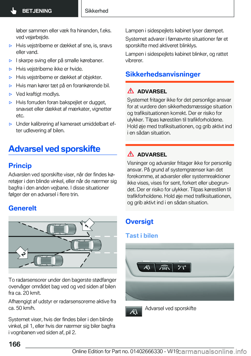 BMW 4 SERIES COUPE 2020  InstruktionsbØger (in Danish) �l�