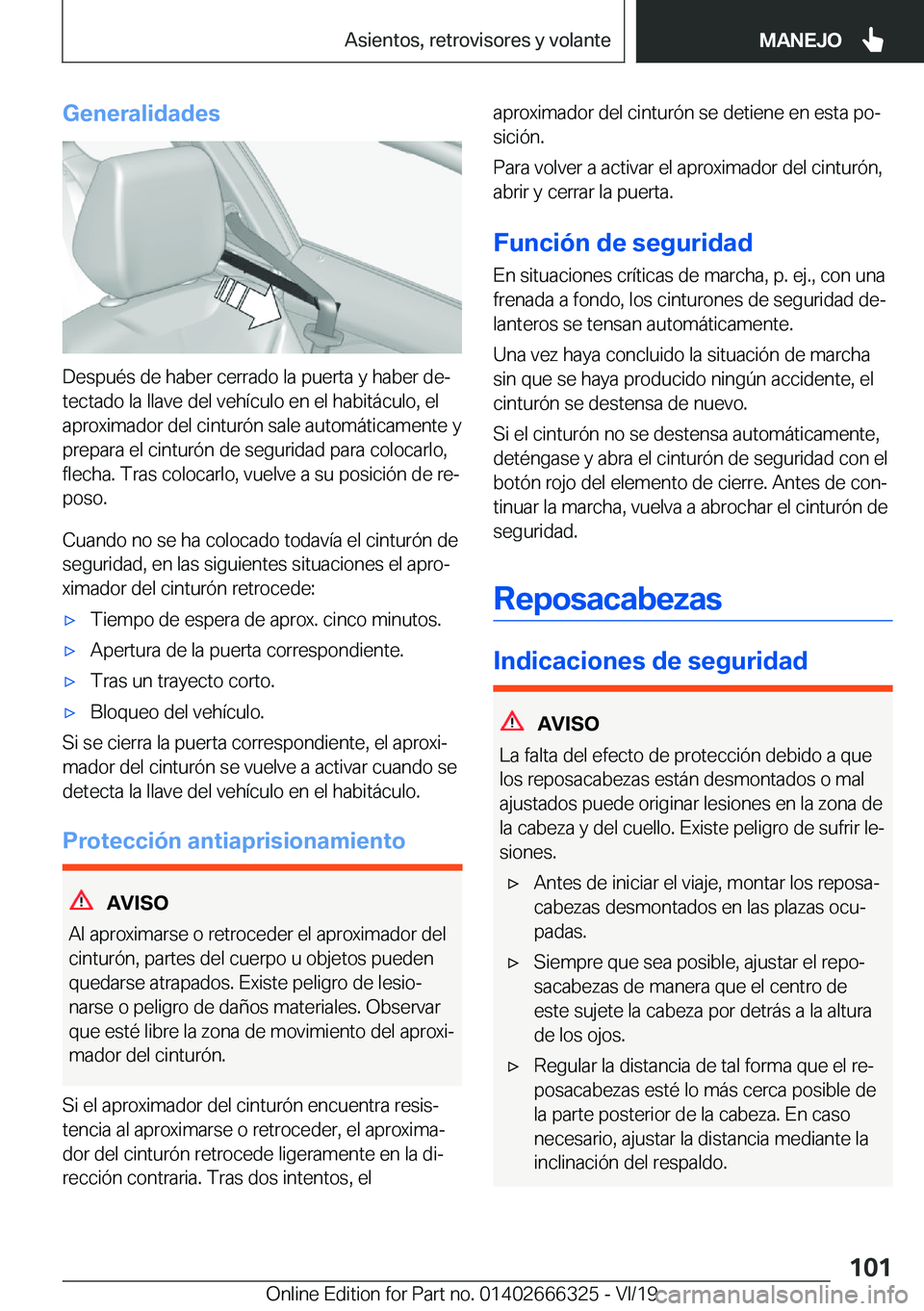 BMW 4 SERIES COUPE 2020  Manuales de Empleo (in Spanish) �G�e�n�e�r�a�l�i�d�a�d�e�s
�D�e�s�p�u�