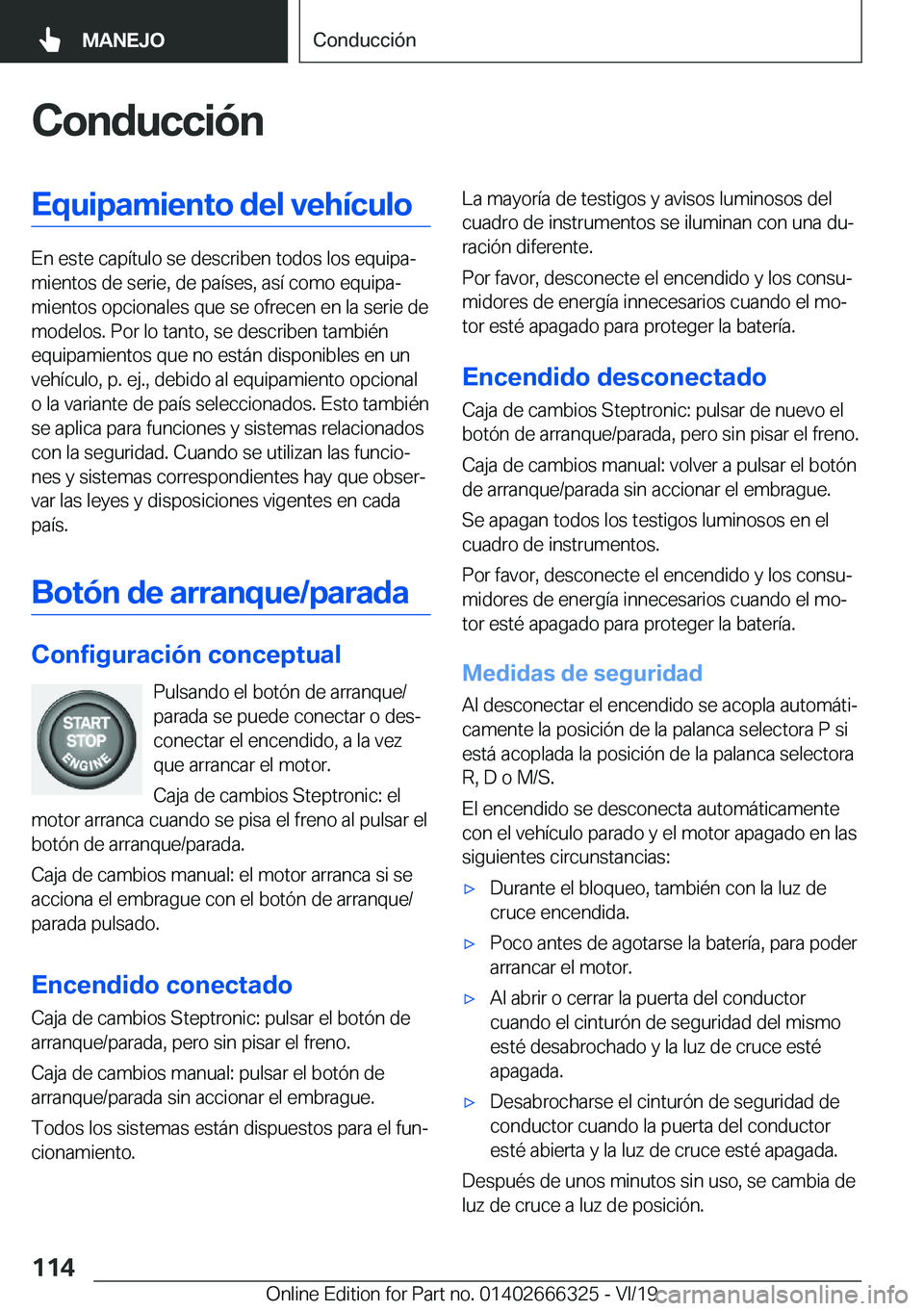 BMW 4 SERIES COUPE 2020  Manuales de Empleo (in Spanish) �C�o�n�d�u�c�c�i�