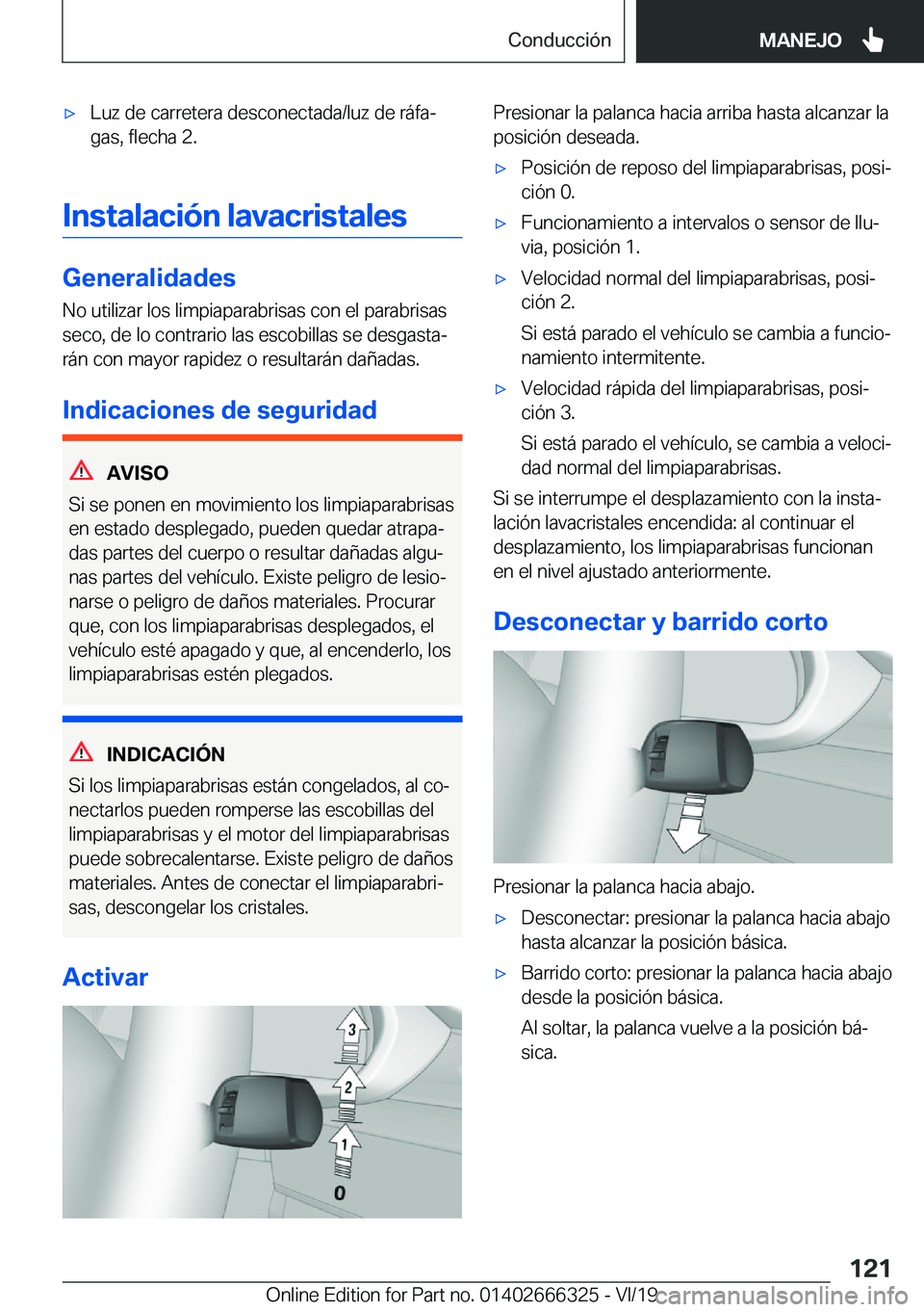 BMW 4 SERIES COUPE 2020  Manuales de Empleo (in Spanish) x�L�u�z��d�e��c�a�r�r�e�t�e�r�a��d�e�s�c�o�n�e�c�t�a�d�a�/�l�u�z��d�e��r�