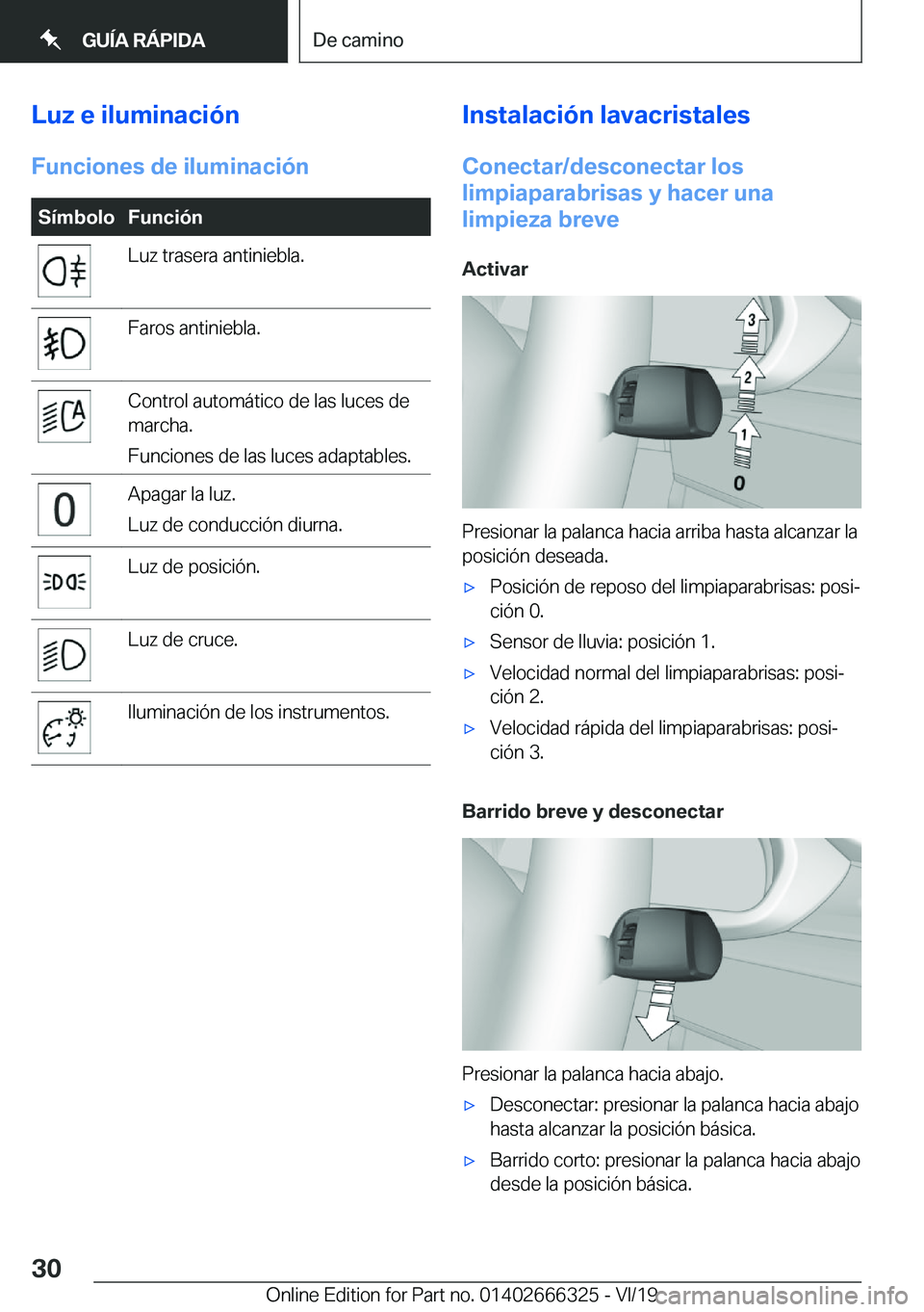 BMW 4 SERIES COUPE 2020  Manuales de Empleo (in Spanish) �L�u�z��e��i�l�u�m�i�n�a�c�i�