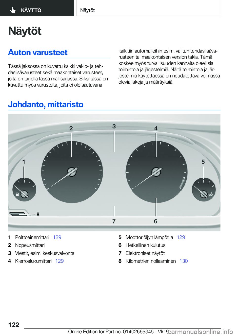 BMW 4 SERIES COUPE 2020  Omistajan Käsikirja (in Finnish) �N�