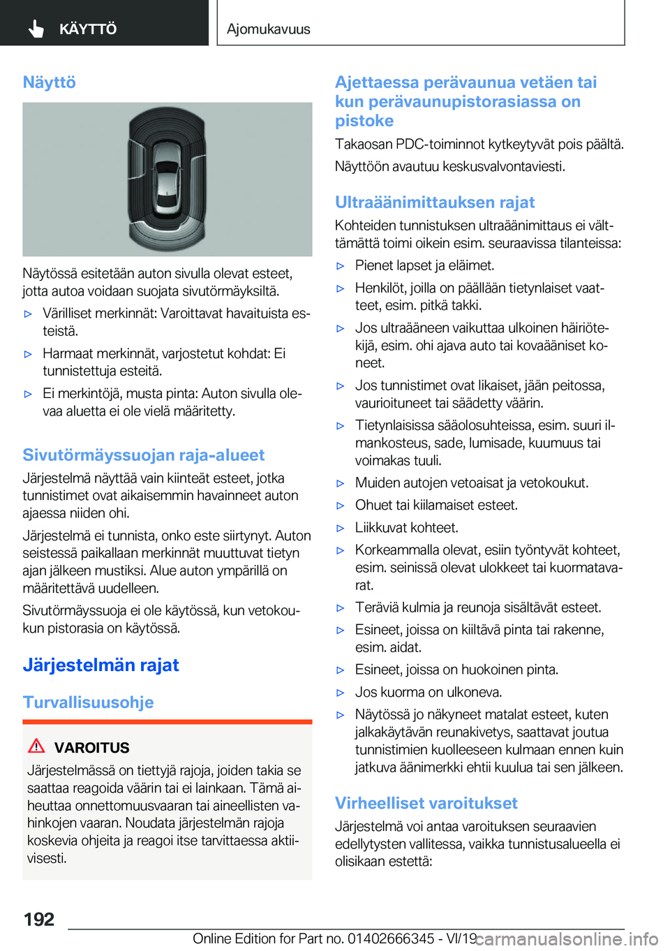 BMW 4 SERIES COUPE 2020  Omistajan Käsikirja (in Finnish) �N�