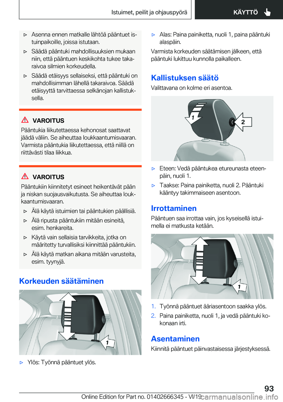 BMW 4 SERIES COUPE 2020  Omistajan Käsikirja (in Finnish) 'x�A�s�e�n�n�a��e�n�n�e�n��m�a�t�k�a�l�l�e��l�