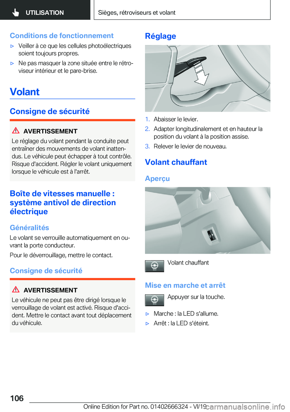 BMW 4 SERIES COUPE 2020  Notices Demploi (in French) �C�o�n�d�i�t�i�o�n�s��d�e��f�o�n�c�t�i�o�n�n�e�m�e�n�t'x�V�e�i�l�l�e�r��