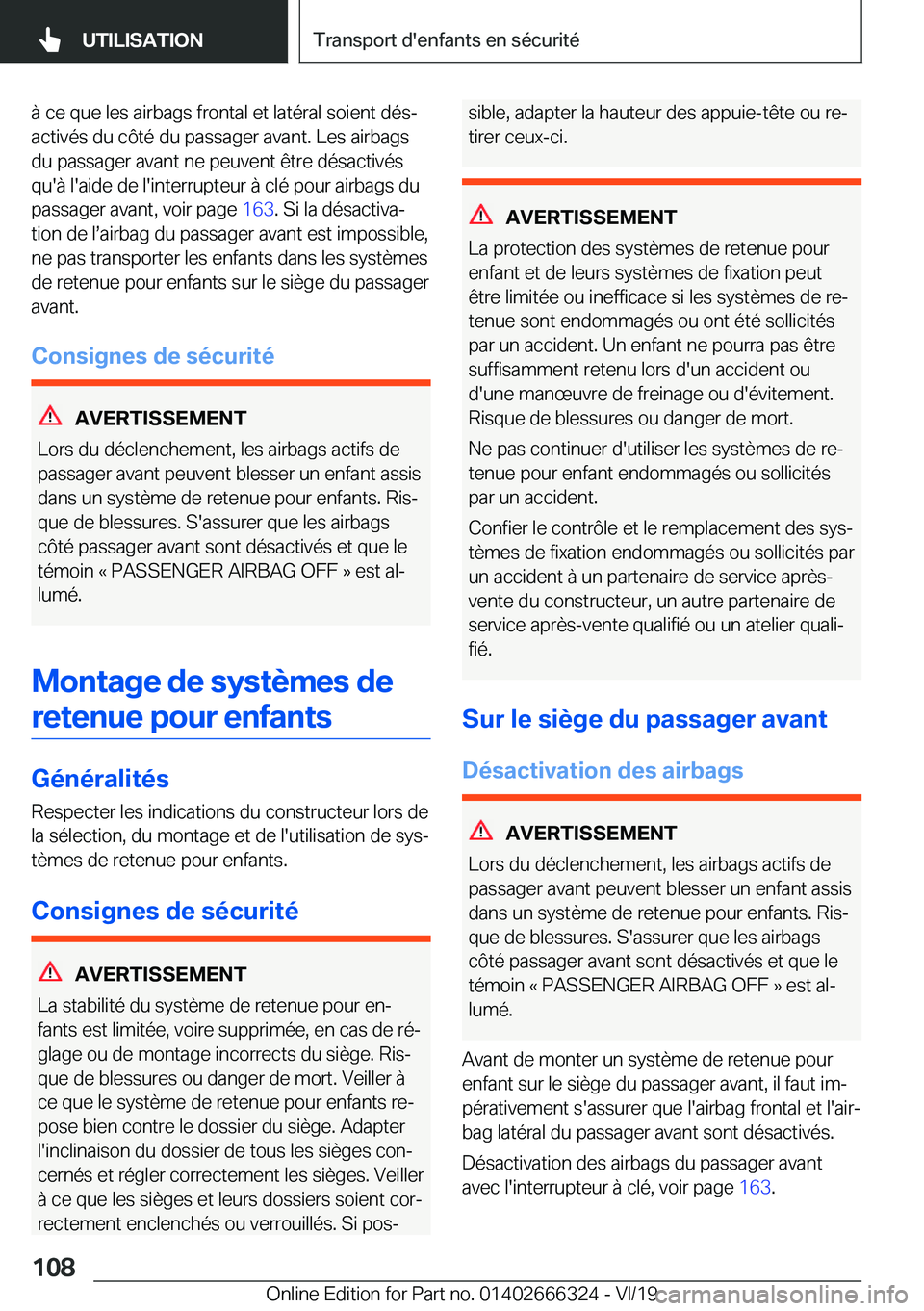 BMW 4 SERIES COUPE 2020  Notices Demploi (in French) �