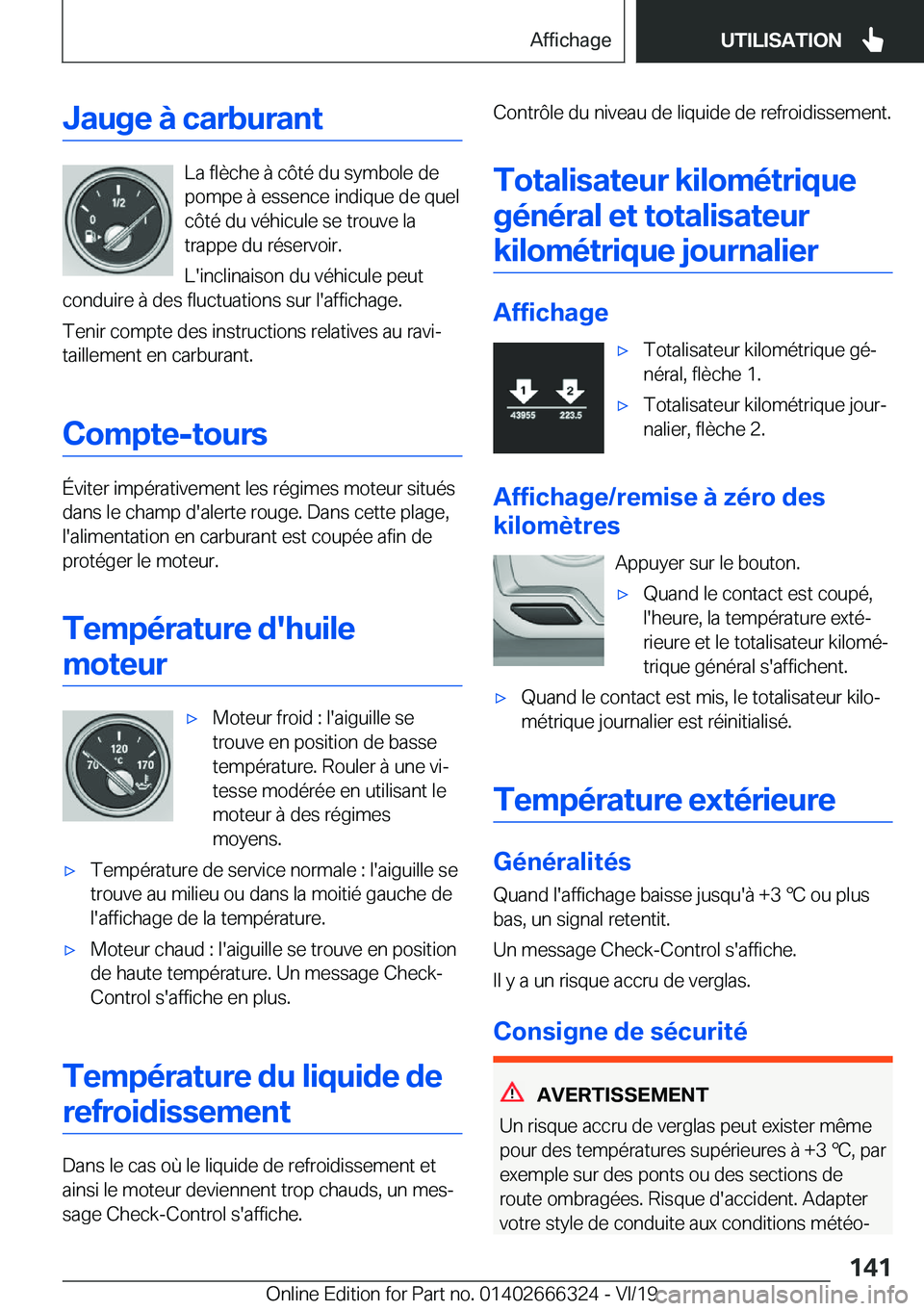 BMW 4 SERIES COUPE 2020  Notices Demploi (in French) �J�a�u�g�e��