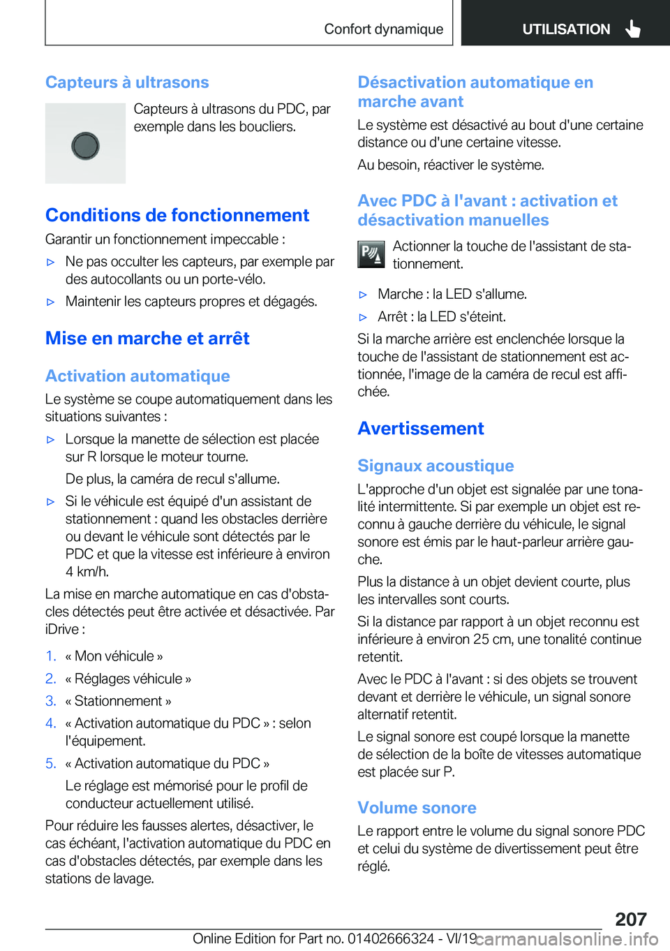 BMW 4 SERIES COUPE 2020  Notices Demploi (in French) �C�a�p�t�e�u�r�s��