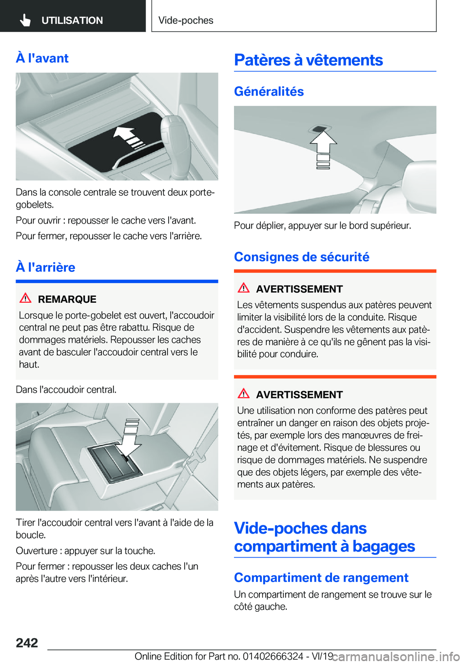 BMW 4 SERIES COUPE 2020  Notices Demploi (in French) �