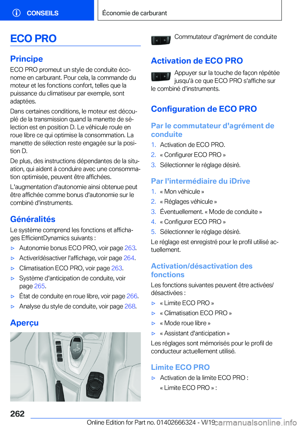 BMW 4 SERIES COUPE 2020  Notices Demploi (in French) �E�C�O��P�R�O
�P�r�i�n�c�i�p�e�E�C�O��P�R�O��p�r�o�m�e�u�t��u�n��s�t�y�l�e��d�e��c�o�n�d�u�i�t�e��é�c�oj
�n�o�m�e��e�n��c�a�r�b�u�r�a�n�t�.��P�o�u�r��c�e�l�a�,��l�a��c�o�m�m�a�n�d�e��