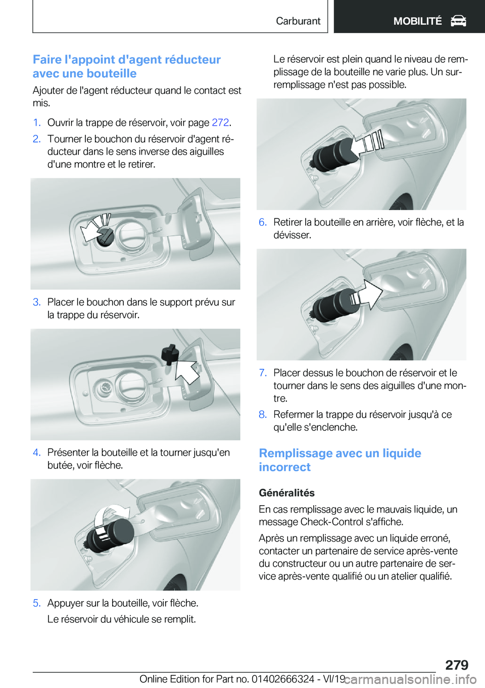 BMW 4 SERIES COUPE 2020  Notices Demploi (in French) �F�a�i�r�e��l�'�a�p�p�o�i�n�t��d�'�a�g�e�n�t��r�é�d�u�c�t�e�u�r
�a�v�e�c��u�n�e��b�o�u�t�e�i�l�l�e
�A�j�o�u�t�e�r��d�e��l�'�a�g�e�n�t��r�é�d�u�c�t�e�u�r��q�u�a�n�d��l�e��c�o�n