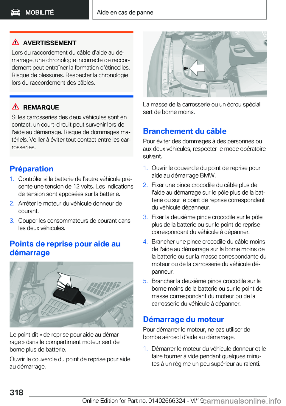 BMW 4 SERIES COUPE 2020  Notices Demploi (in French) �A�V�E�R�T�I�S�S�E�M�E�N�T
�L�o�r�s��d�u��r�a�c�c�o�r�d�e�m�e�n�t��d�u��c�