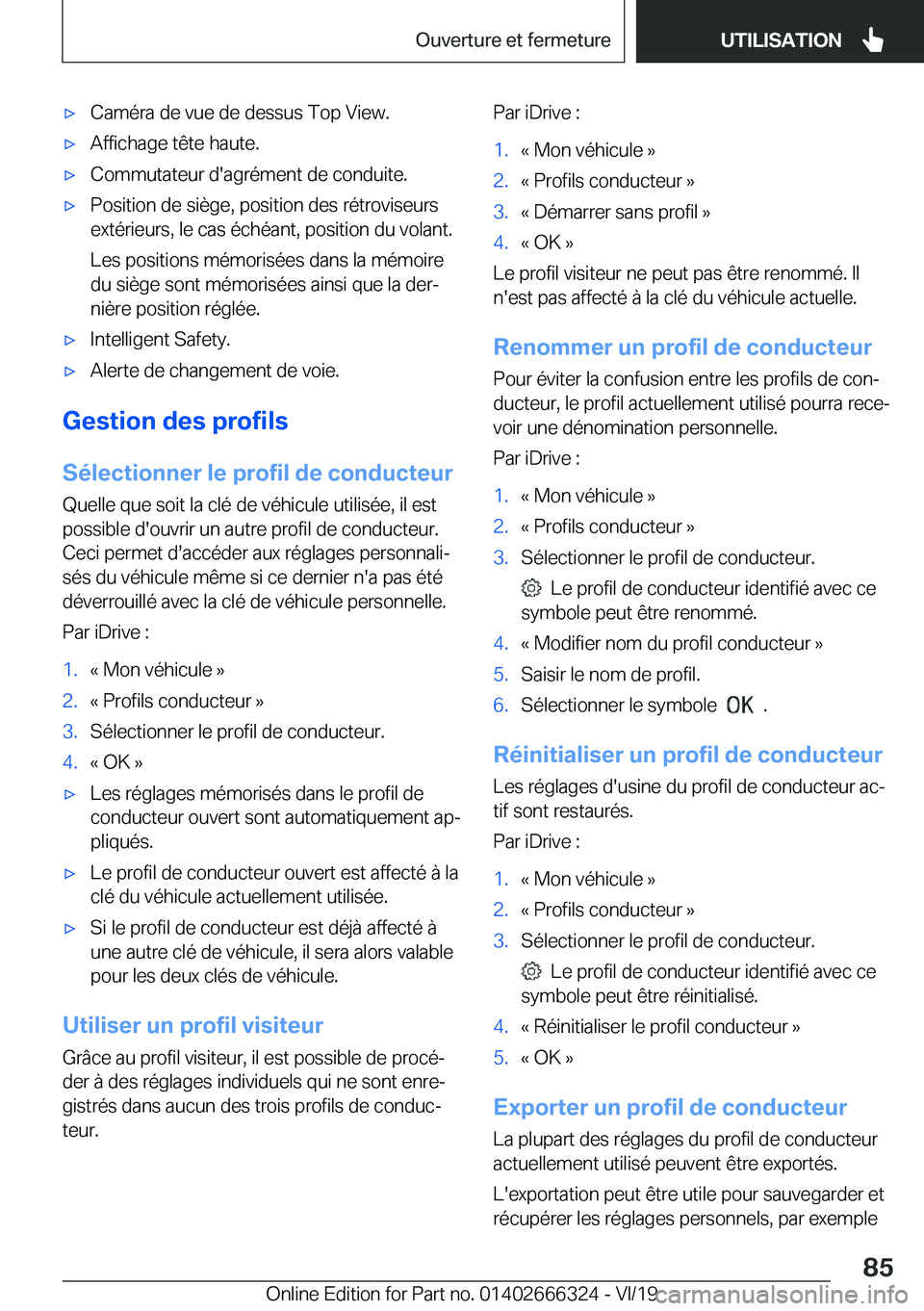 BMW 4 SERIES COUPE 2020  Notices Demploi (in French) 'x�C�a�m�é�r�a��d�e��v�u�e��d�e��d�e�s�s�u�s��T�o�p��V�i�e�w�.'x�A�f�f�i�c�h�a�g�e��t�ê�t�e��h�a�u�t�e�.'x�C�o�m�m�u�t�a�t�e�u�r��d�'�a�g�r�é�m�e�n�t��d�e��c�o�n�d�u�i�t�
