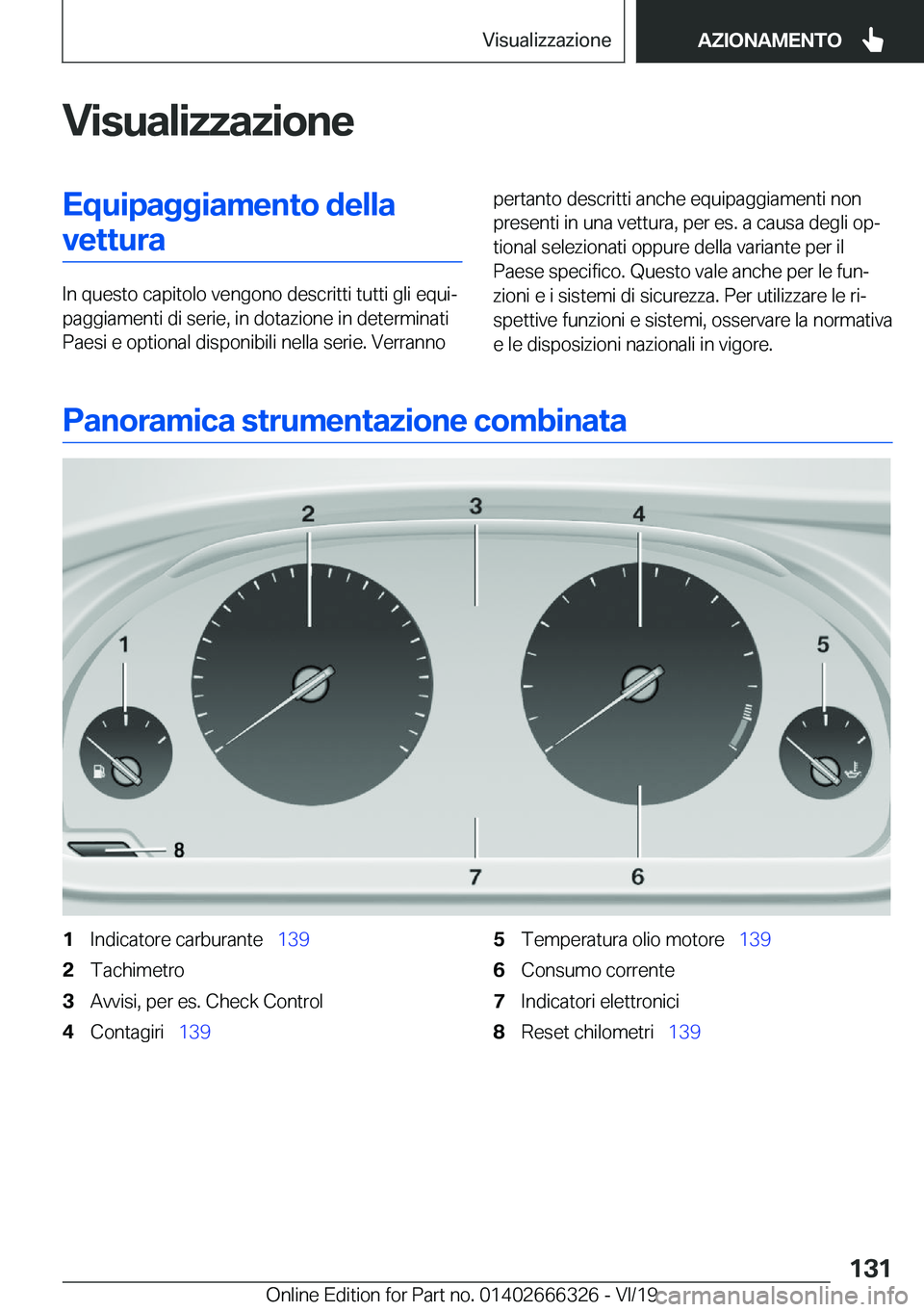BMW 4 SERIES COUPE 2020  Libretti Di Uso E manutenzione (in Italian) �V�i�s�u�a�l�i�z�z�a�z�i�o�n�e�E�q�u�i�p�a�g�g�i�a�m�e�n�t�o��d�e�l�l�a�v�e�t�t�u�r�a
�I�n��q�u�e�s�t�o��c�a�p�i�t�o�l�o��v�e�n�g�o�n�o��d�e�s�c�r�i�t�t�i��t�u�t�t�i��g�l�i��e�q�u�iª
�p�a�g�