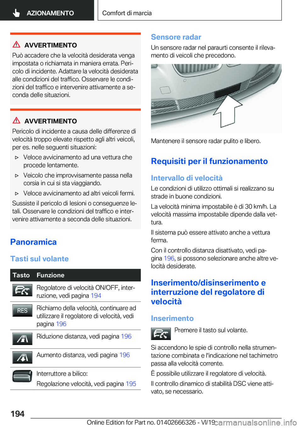 BMW 4 SERIES COUPE 2020  Libretti Di Uso E manutenzione (in Italian) �A�V�V�E�R�T�I�M�E�N�T�O
�P�u�