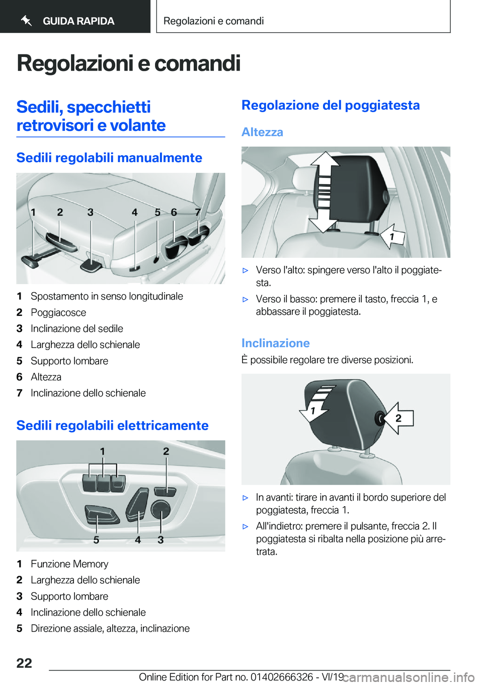 BMW 4 SERIES COUPE 2020  Libretti Di Uso E manutenzione (in Italian) �R�e�g�o�l�a�z�i�o�n�i��e��c�o�m�a�n�d�i�S�e�d�i�l�i�,��s�p�e�c�c�h�i�e�t�t�i�r�e�t�r�o�v�i�s�o�r�i��e��v�o�l�a�n�t�e
�S�e�d�i�l�i��r�e�g�o�l�a�b�i�l�i��m�a�n�u�a�l�m�e�n�t�e
�1�S�p�o�s�t�a�m�e