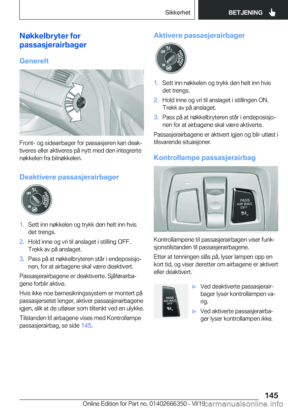 BMW 4 SERIES COUPE 2020  InstruksjonsbØker (in Norwegian) �N�
