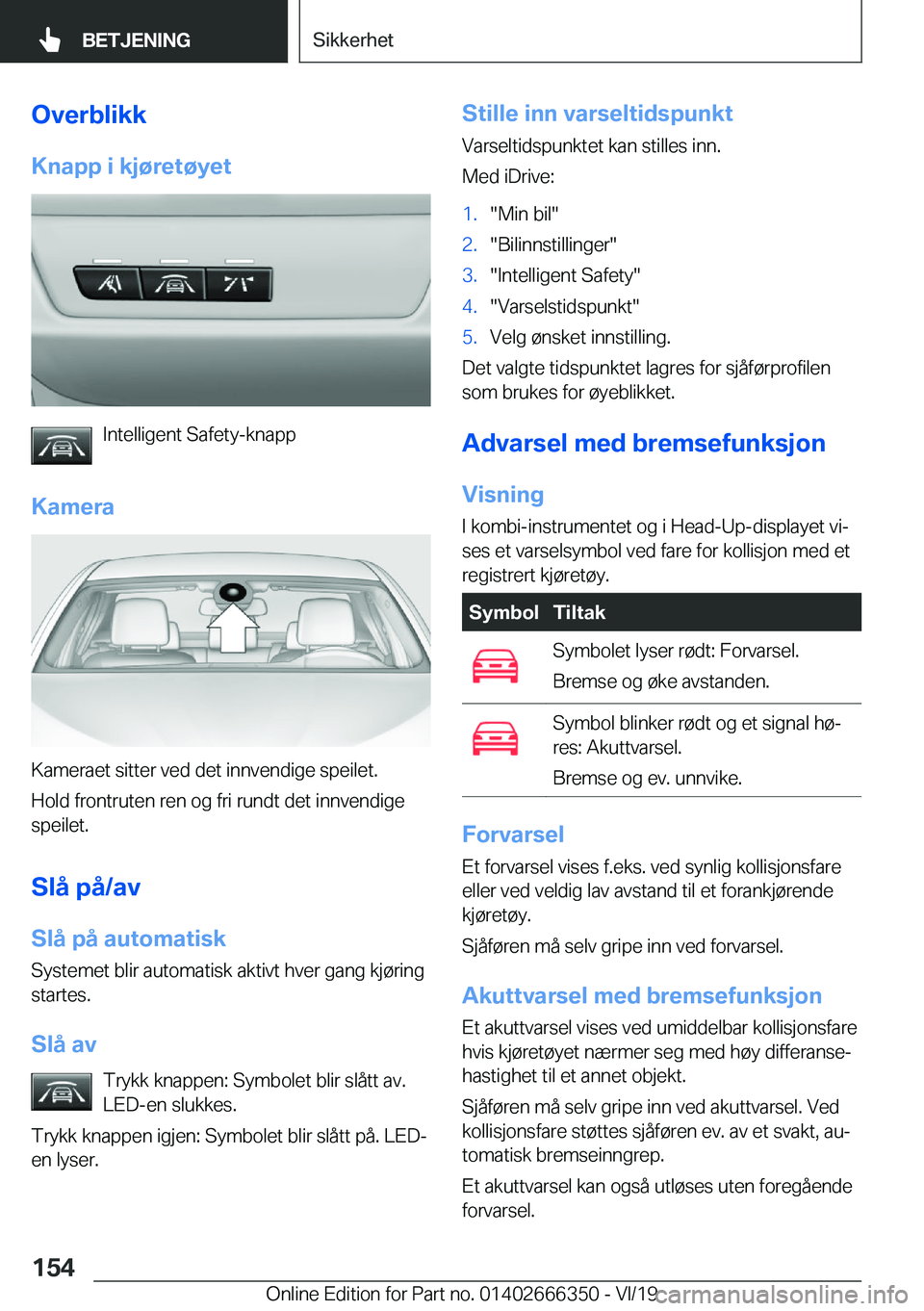 BMW 4 SERIES COUPE 2020  InstruksjonsbØker (in Norwegian) �O�v�e�r�b�l�i�k�k�K�n�a�p�p��i��k�j�