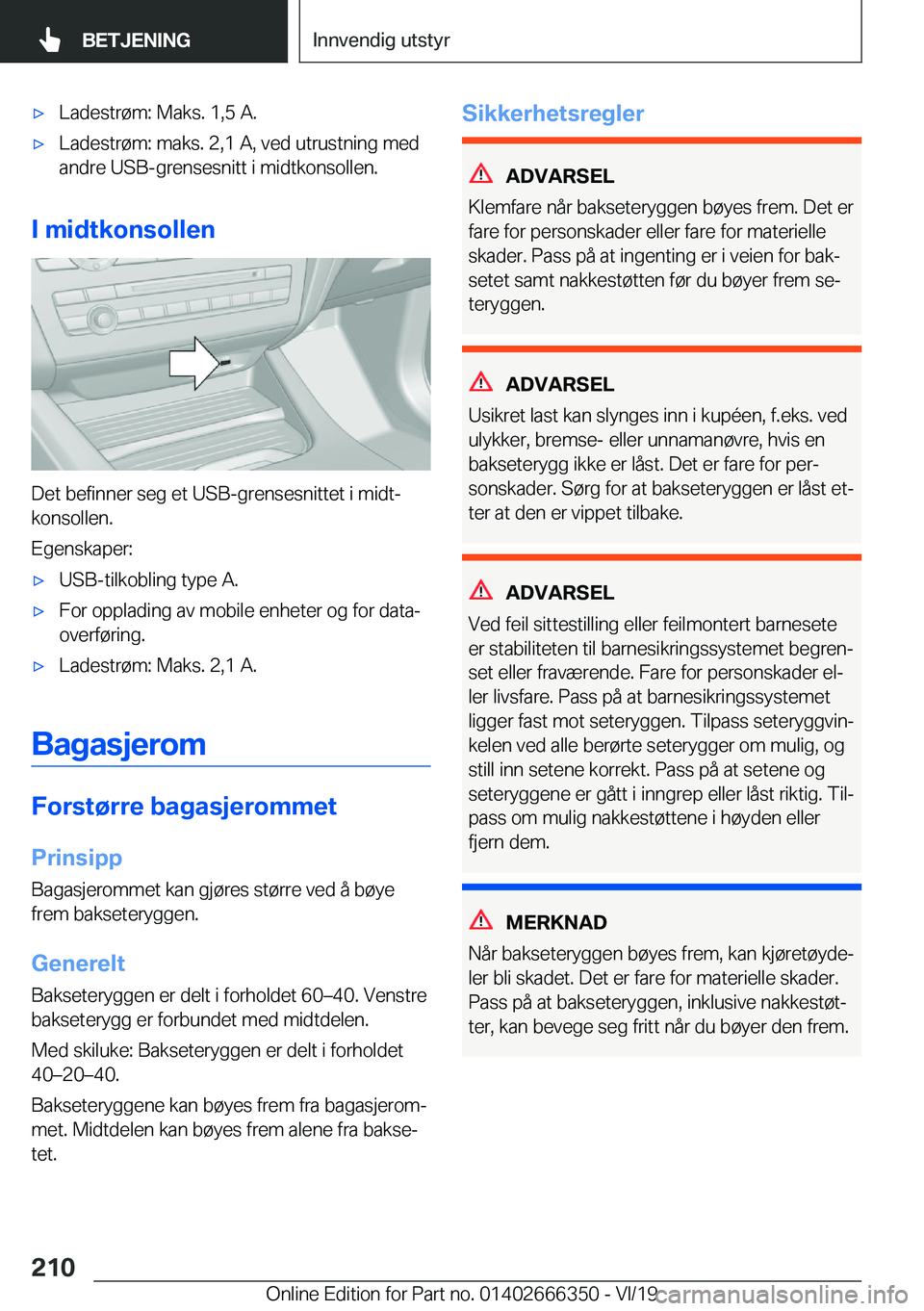 BMW 4 SERIES COUPE 2020  InstruksjonsbØker (in Norwegian) x�L�a�d�e�s�t�r�