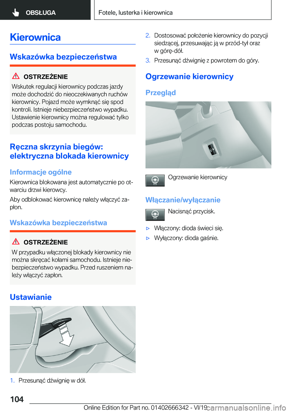 BMW 4 SERIES COUPE 2020  Instrukcja obsługi (in Polish) �K�i�e�r�o�w�n�i�c�a
�W�s�k�a�z�