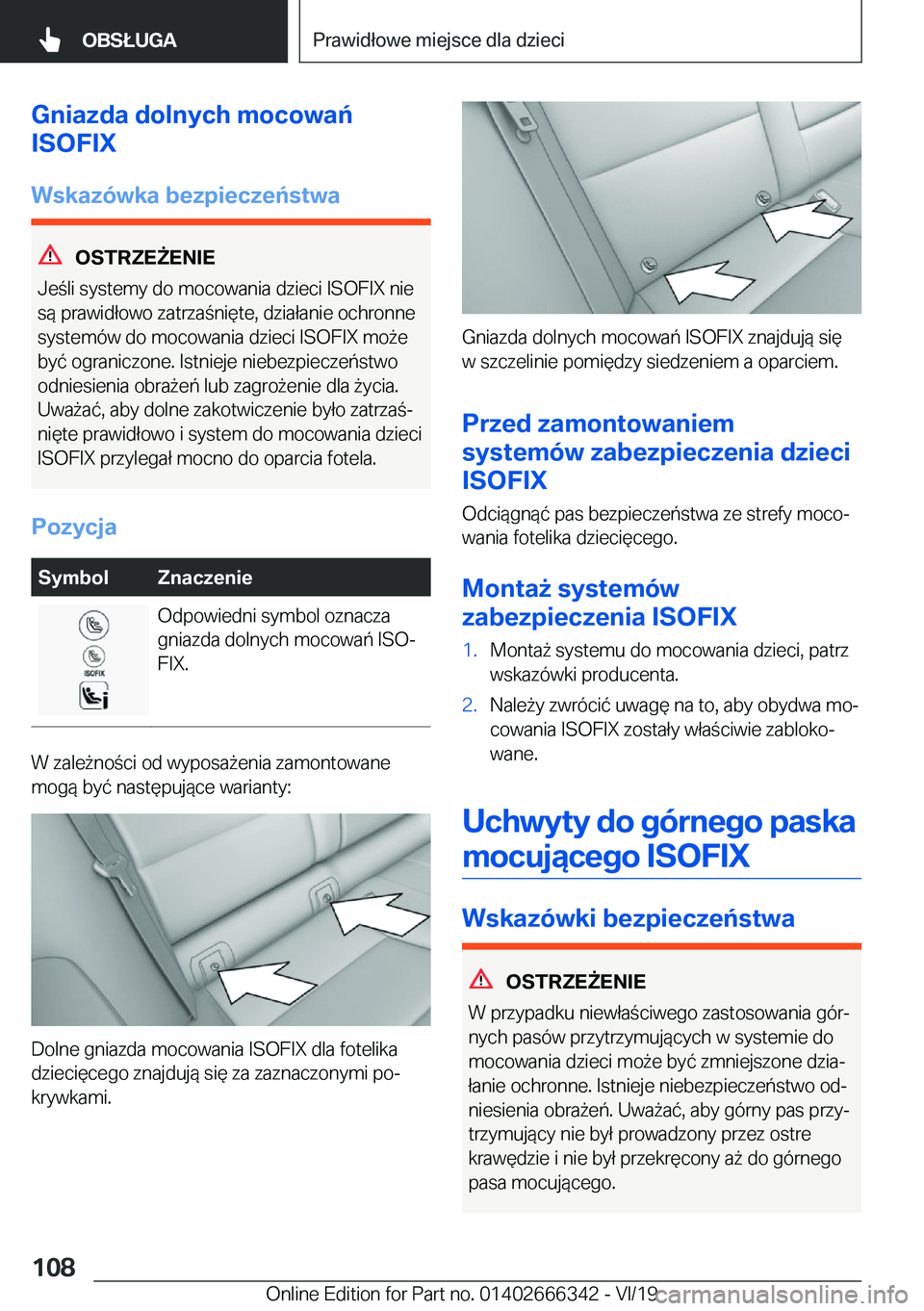 BMW 4 SERIES COUPE 2020  Instrukcja obsługi (in Polish) �G�n�i�a�z�d�a��d�o�l�n�y�c�h��m�o�c�o�w�a�