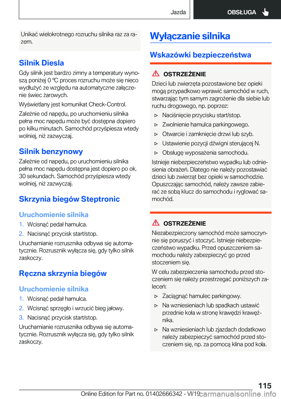 BMW 4 SERIES COUPE 2020  Instrukcja obsługi (in Polish) �U�n�i�k�a�