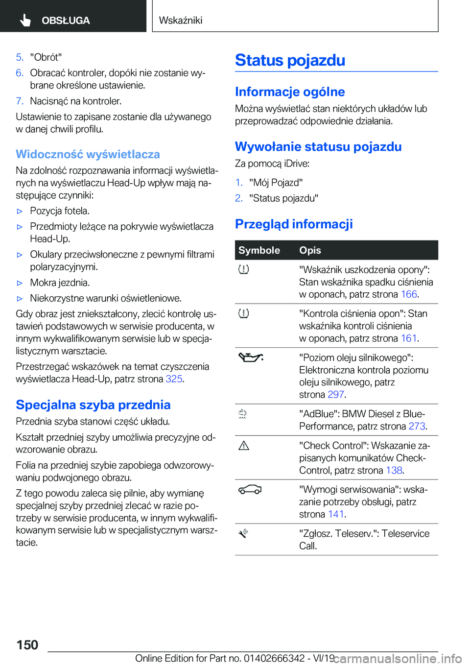 BMW 4 SERIES COUPE 2020  Instrukcja obsługi (in Polish) �5�.��O�b�r�