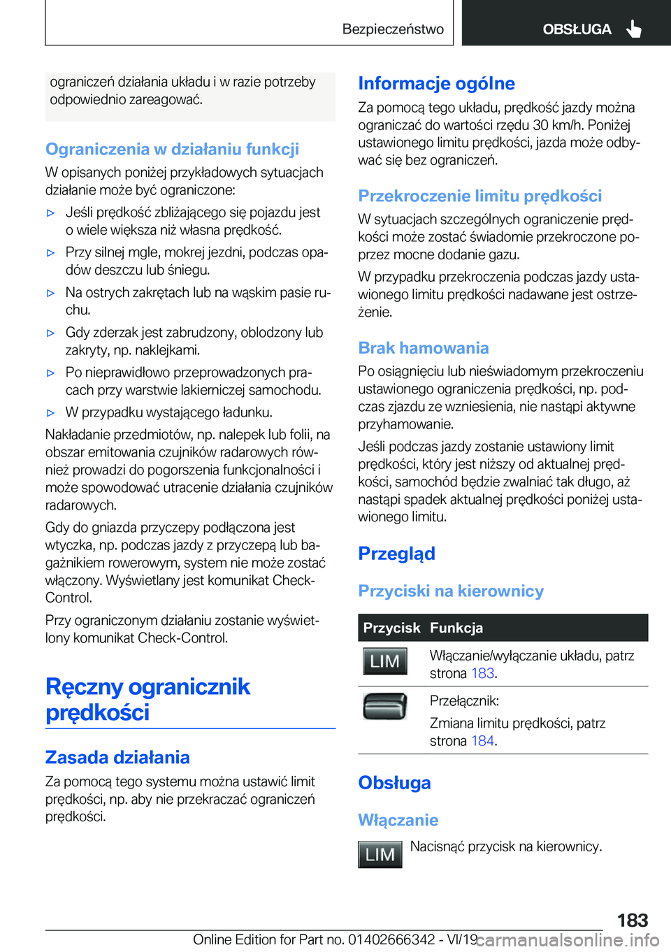 BMW 4 SERIES COUPE 2020  Instrukcja obsługi (in Polish) �o�g�r�a�n�i�c�z�e�