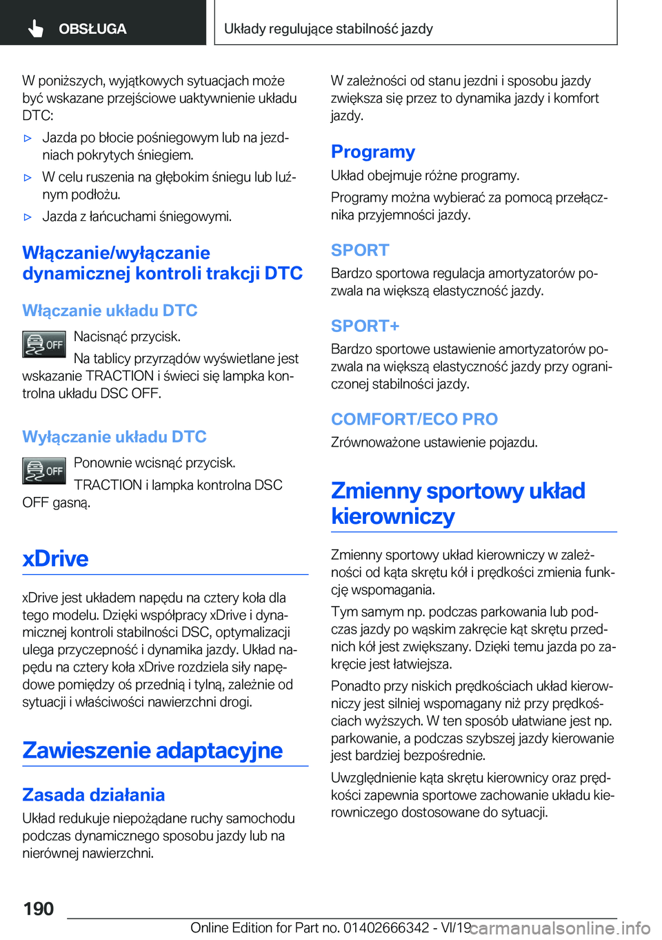 BMW 4 SERIES COUPE 2020  Instrukcja obsługi (in Polish) �W��p�o�n�i9�s�z�y�c�h�,��w�y�j�