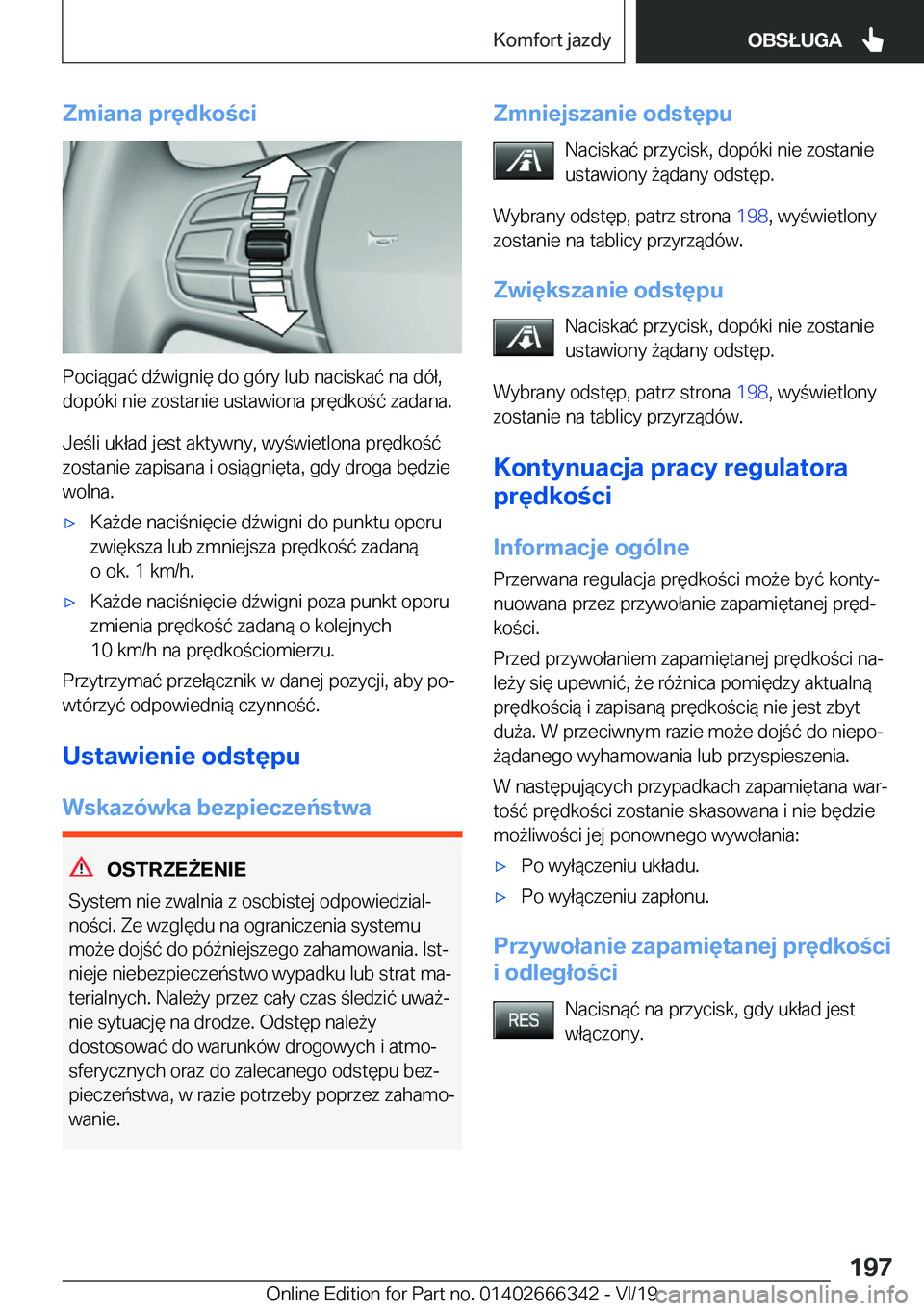BMW 4 SERIES COUPE 2020  Instrukcja obsługi (in Polish) �Z�m�i�a�n�a��p�r�