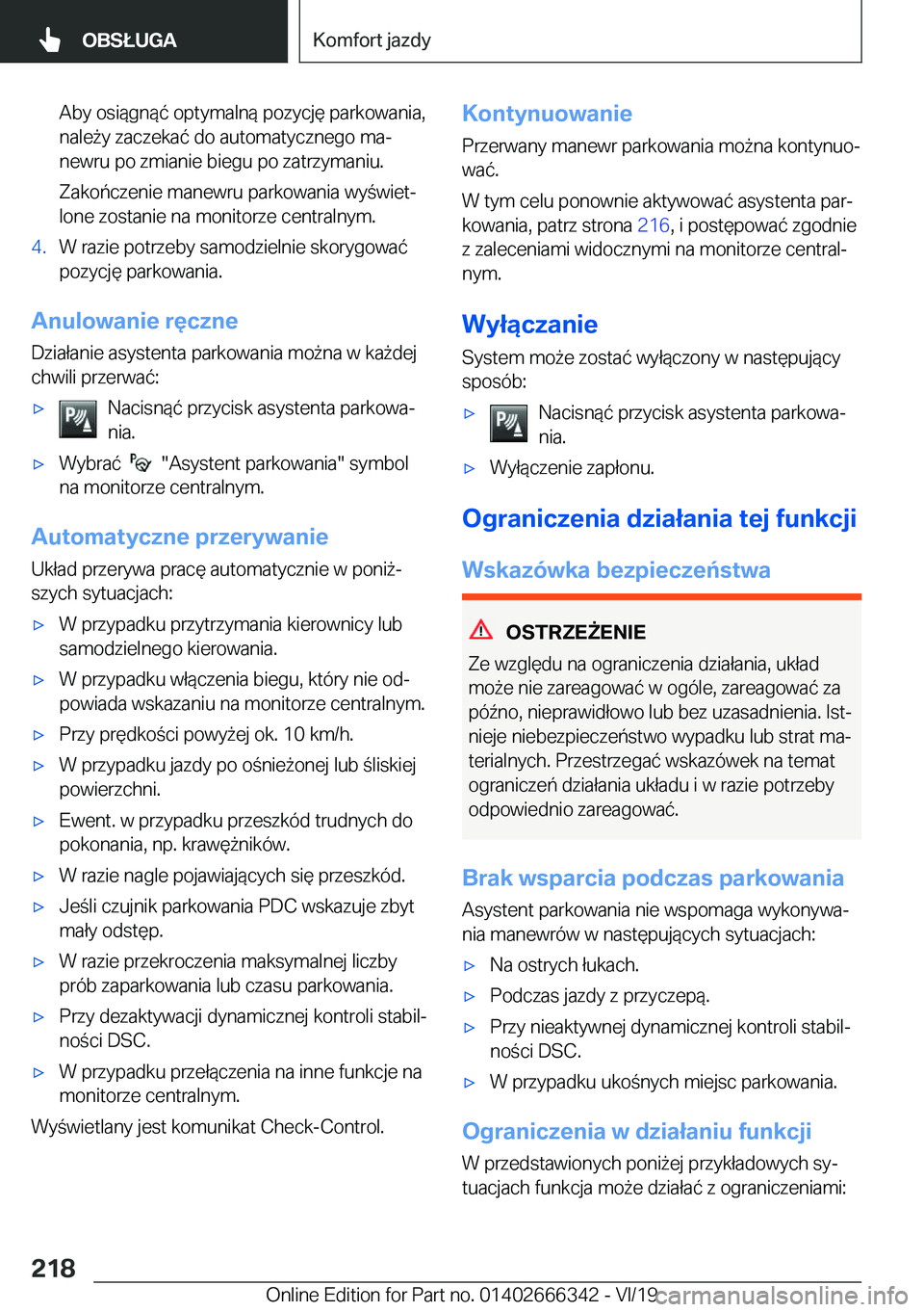 BMW 4 SERIES COUPE 2020  Instrukcja obsługi (in Polish) �A�b�y��o�s�i�