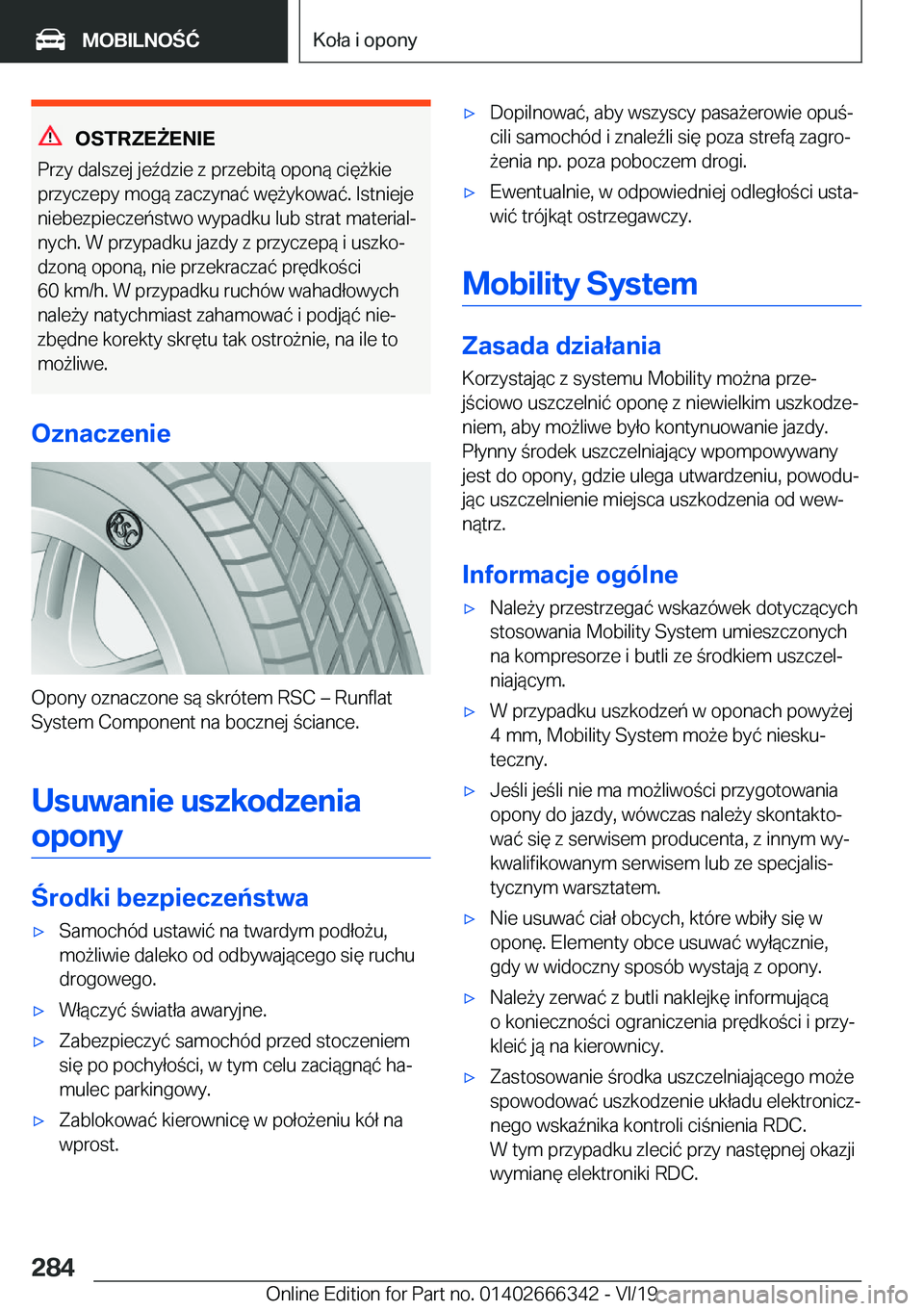 BMW 4 SERIES COUPE 2020  Instrukcja obsługi (in Polish) �O�S�T�R�Z�E8�E�N�I�E
�P�r�z�y��d�a�l�s�z�e�j��j�e7�d�z�i�e��z��p�r�z�e�b�i�t�