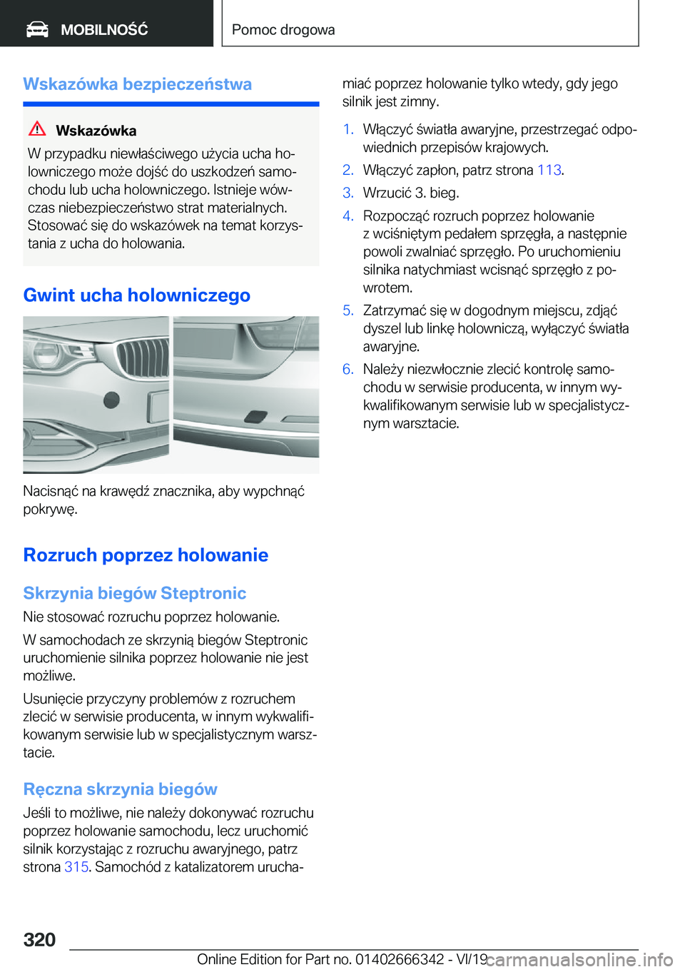 BMW 4 SERIES COUPE 2020  Instrukcja obsługi (in Polish) �W�s�k�a�z�