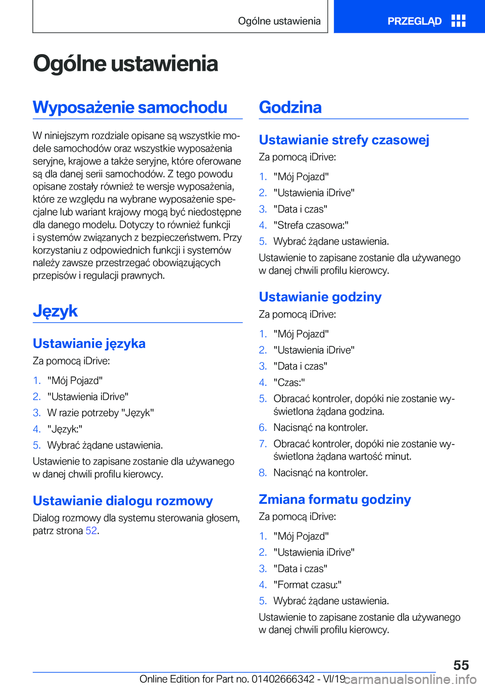 BMW 4 SERIES COUPE 2020  Instrukcja obsługi (in Polish) �O�g�