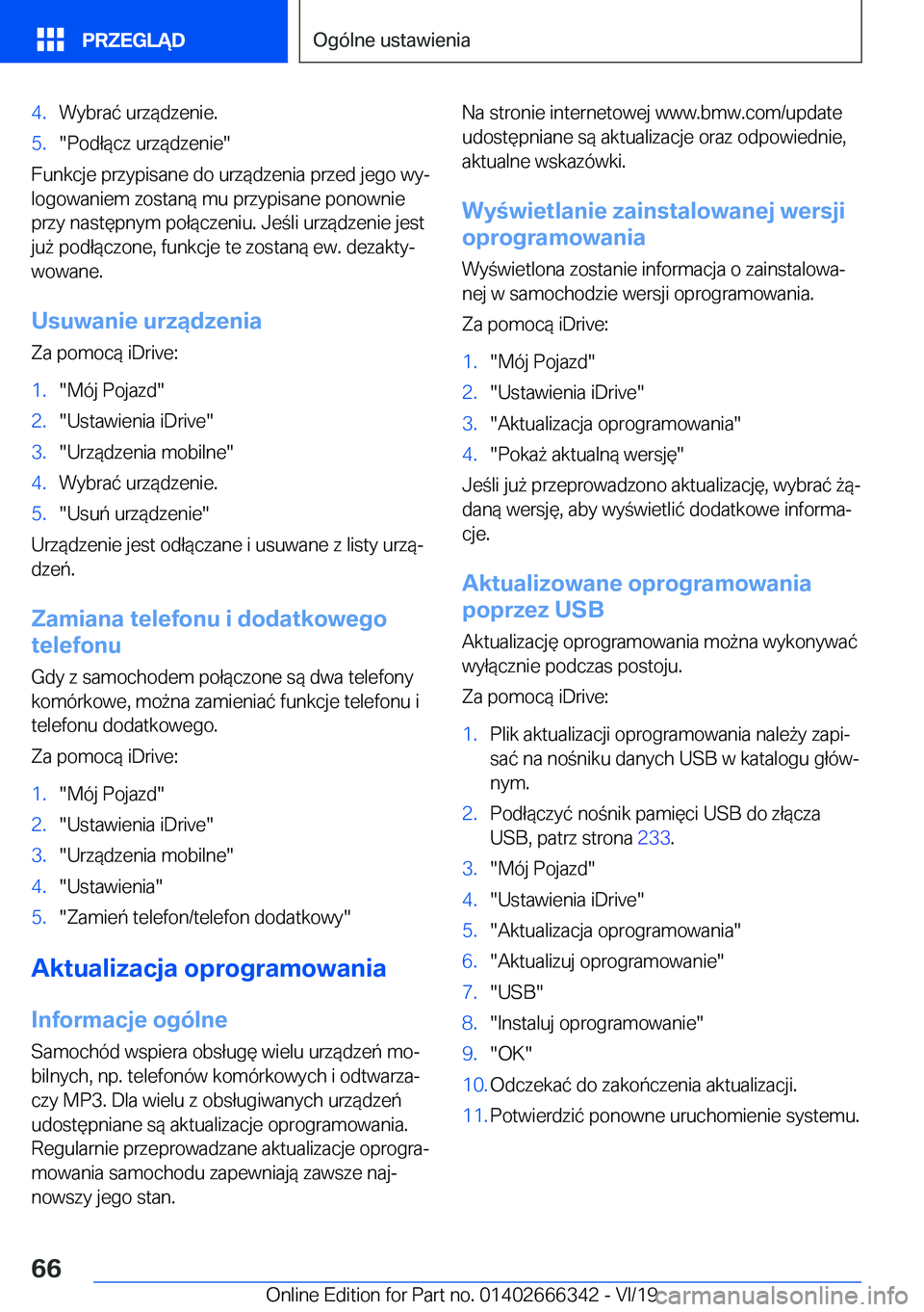 BMW 4 SERIES COUPE 2020  Instrukcja obsługi (in Polish) �4�.�W�y�b�r�a�