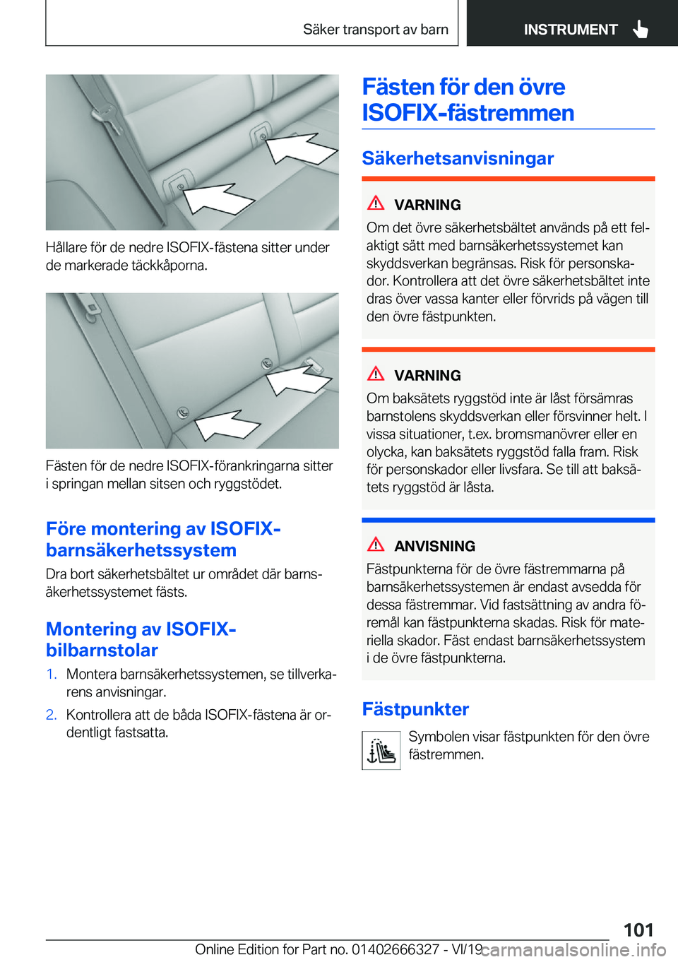 BMW 4 SERIES COUPE 2020  InstruktionsbÖcker (in Swedish) �H�å�l�l�a�r�e��f�