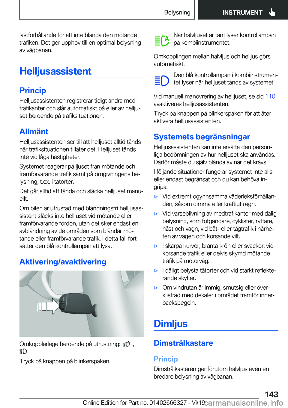 BMW 4 SERIES COUPE 2020  InstruktionsbÖcker (in Swedish) �l�a�s�t�f�