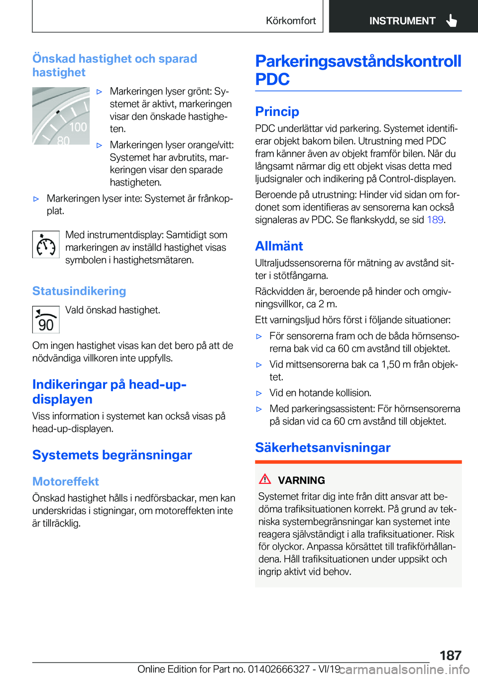BMW 4 SERIES COUPE 2020  InstruktionsbÖcker (in Swedish) �