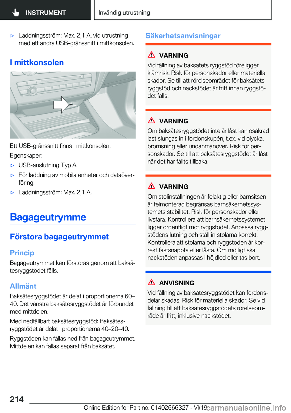 BMW 4 SERIES COUPE 2020  InstruktionsbÖcker (in Swedish) x�L�a�d�d�n�i�n�g�s�s�t�r�