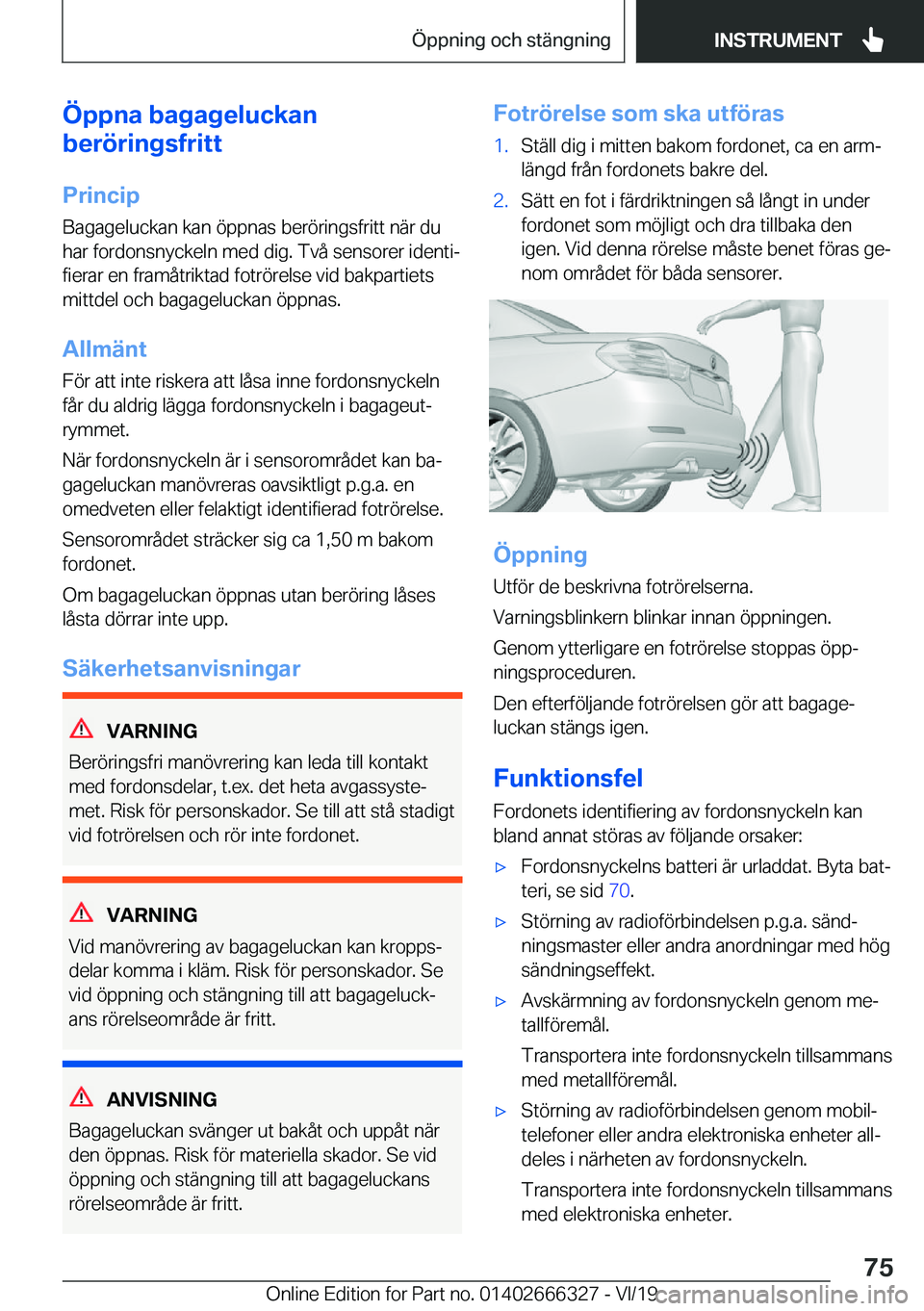 BMW 4 SERIES COUPE 2020  InstruktionsbÖcker (in Swedish) �