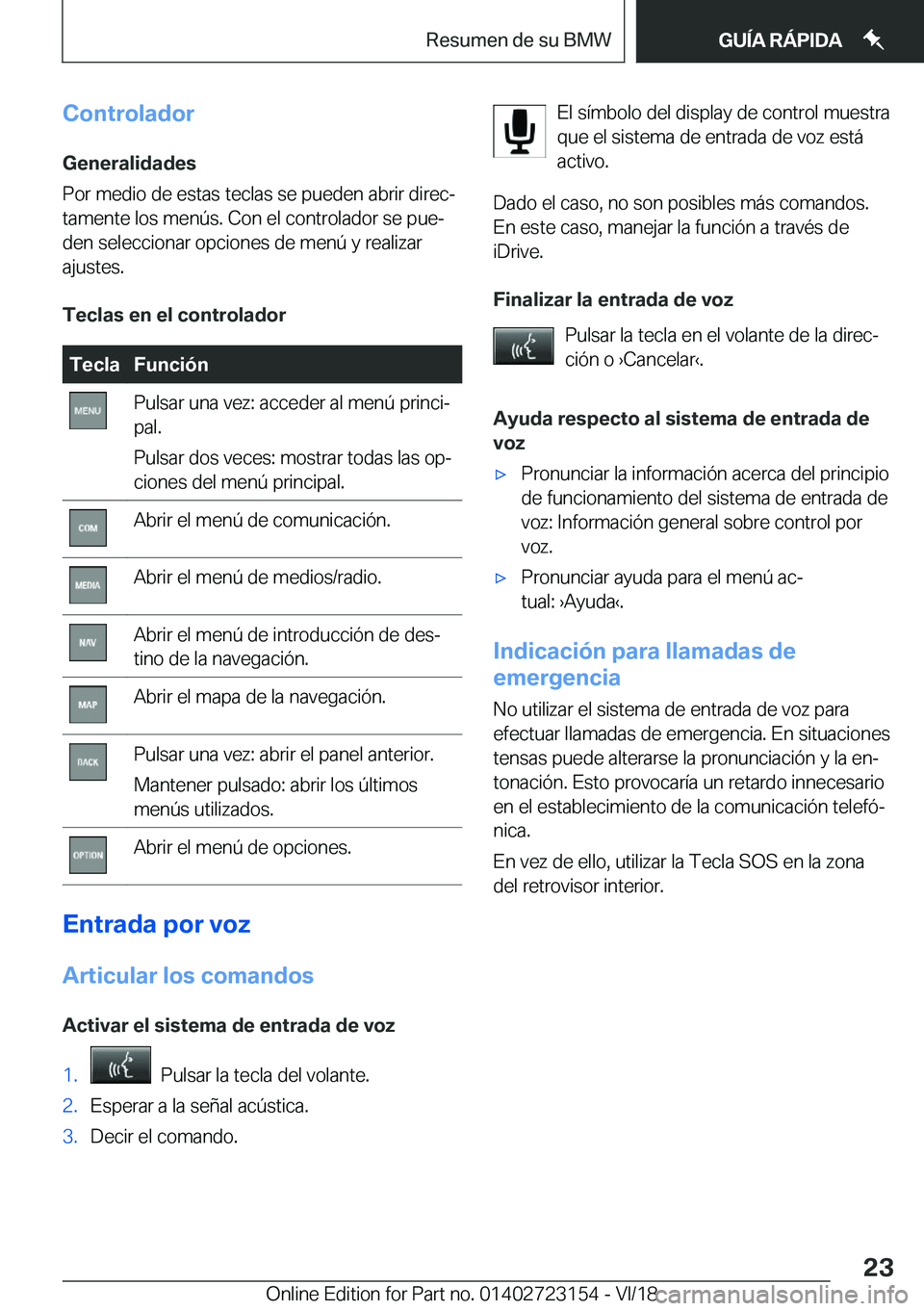 BMW 4 SERIES COUPE 2019  Manuales de Empleo (in Spanish) �C�o�n�t�r�o�l�a�d�o�r�G�e�n�e�r�a�l�i�d�a�d�e�s
�P�o�r��m�e�d�i�o��d�e��e�s�t�a�s��t�e�c�l�a�s��s�e��p�u�e�d�e�n��a�b�r�i�r��d�i�r�e�cª
�t�a�m�e�n�t�e��l�o�s��m�e�n�
