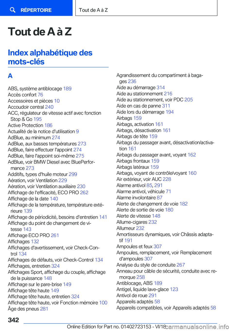 BMW 4 SERIES COUPE 2019  Notices Demploi (in French) �T�o�u�t��d�e��A��
