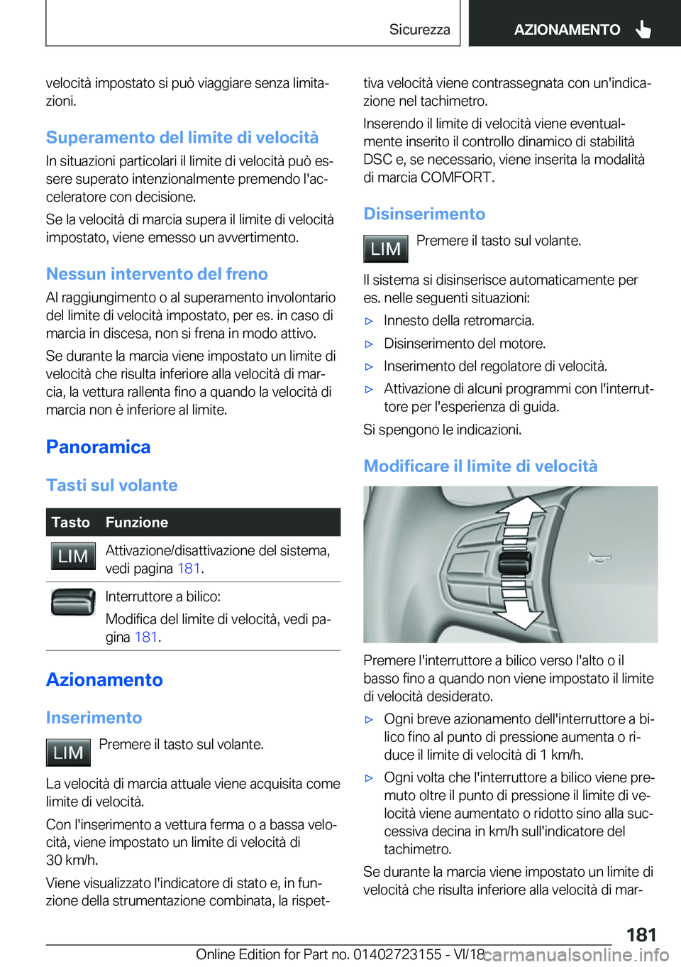 BMW 4 SERIES COUPE 2019  Libretti Di Uso E manutenzione (in Italian) �v�e�l�o�c�i�t�