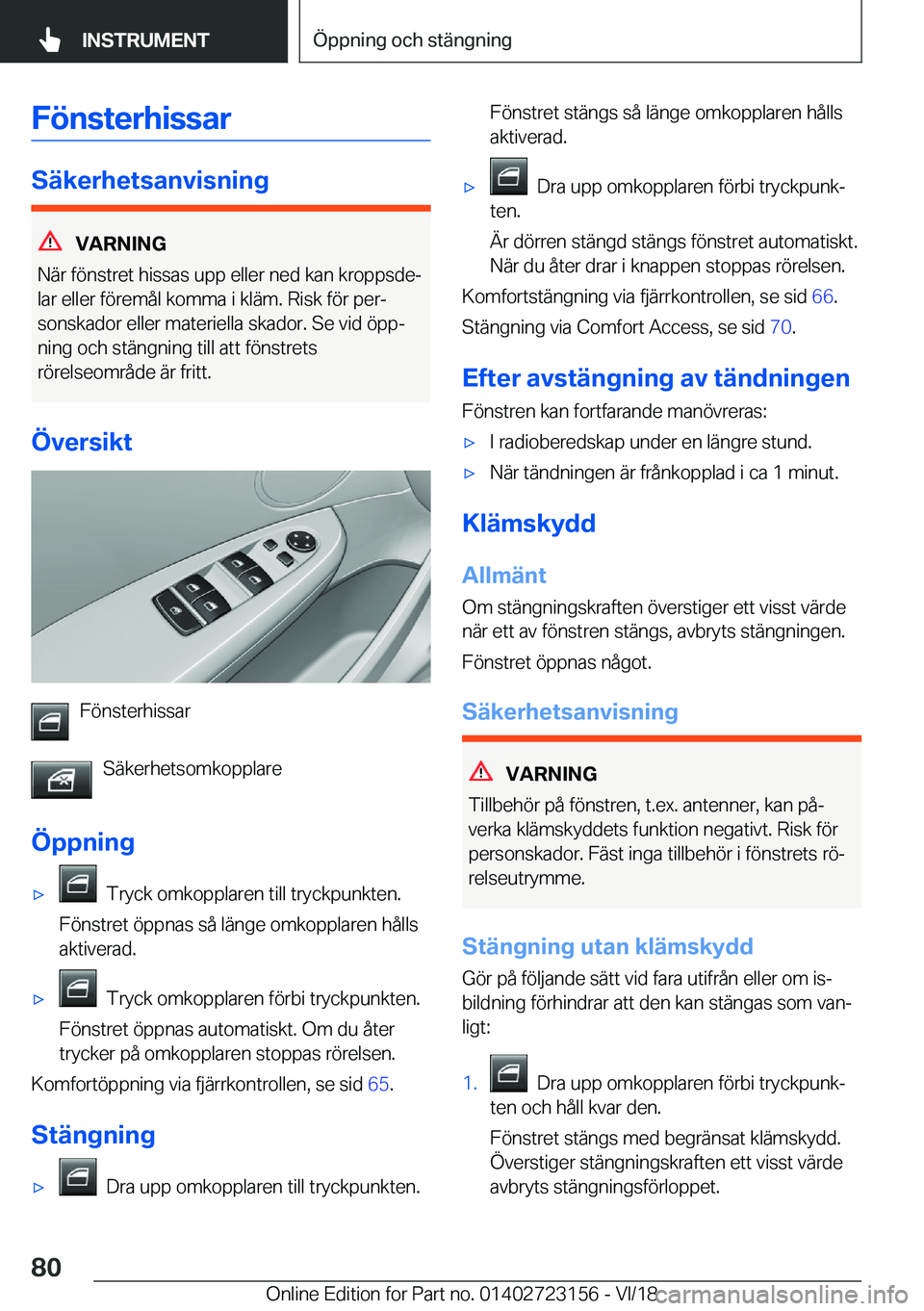 BMW 4 SERIES COUPE 2019  InstruktionsbÖcker (in Swedish) �F�