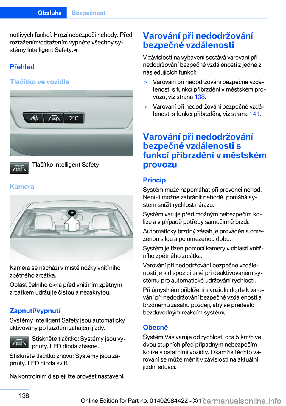 BMW 4 SERIES COUPE 2018  Návod na použití (in Czech) �n�o�t�l�i�v�