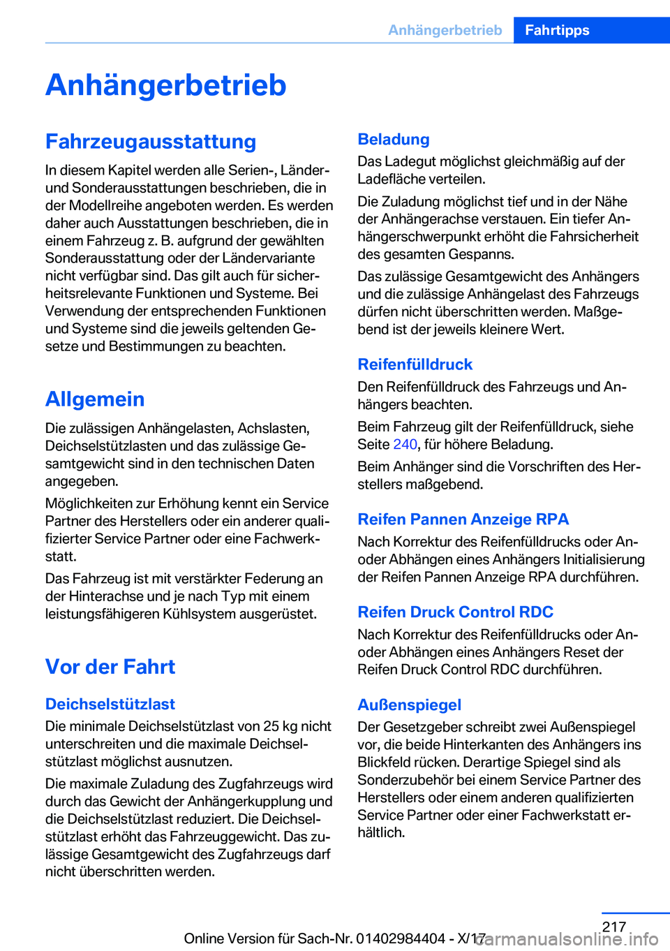 BMW 4 SERIES COUPE 2018  Betriebsanleitungen (in German) �A�n�h�