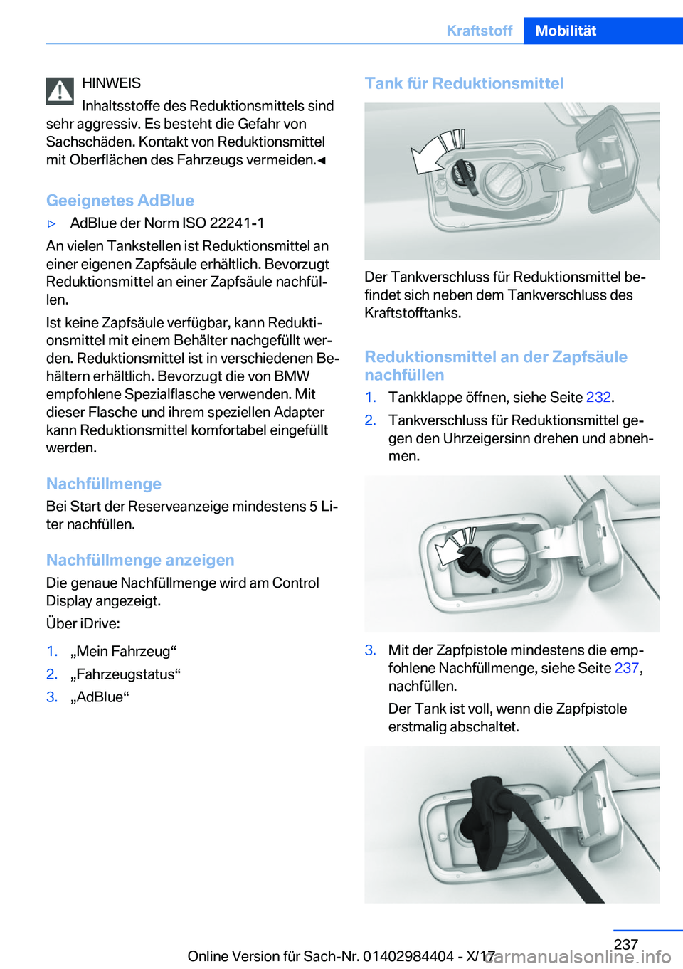 BMW 4 SERIES COUPE 2018  Betriebsanleitungen (in German) �H�I�N�W�E�I�S
�I�n�h�a�l�t�s�s�t�o�f�f�e� �d�e�s� �R�e�d�u�k�t�i�o�n�s�m�i�t�t�e�l�s� �s�i�n�d
�s�e�h�r� �a�g�g�r�e�s�s�i�v�.� �E�s� �b�e�s�t�e�h�t� �d�i�e� �G�e�f�a�h�r� �v�o�n �S�a�c�h�s�c�h�