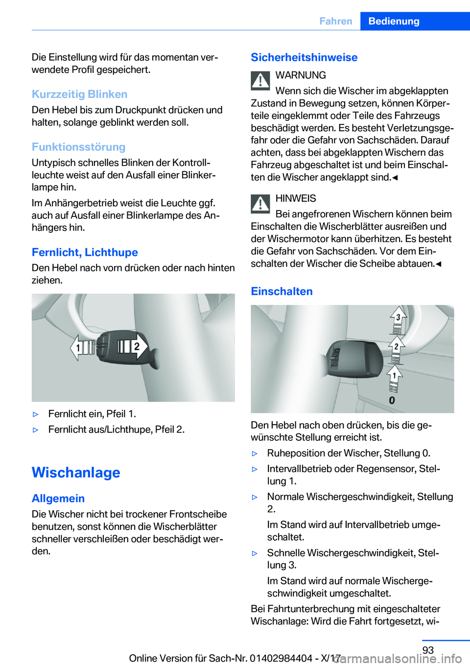 BMW 4 SERIES COUPE 2018  Betriebsanleitungen (in German) �D�i�e� �E�i�n�s�t�e�l�l�u�n�g� �w�i�r�d� �f�